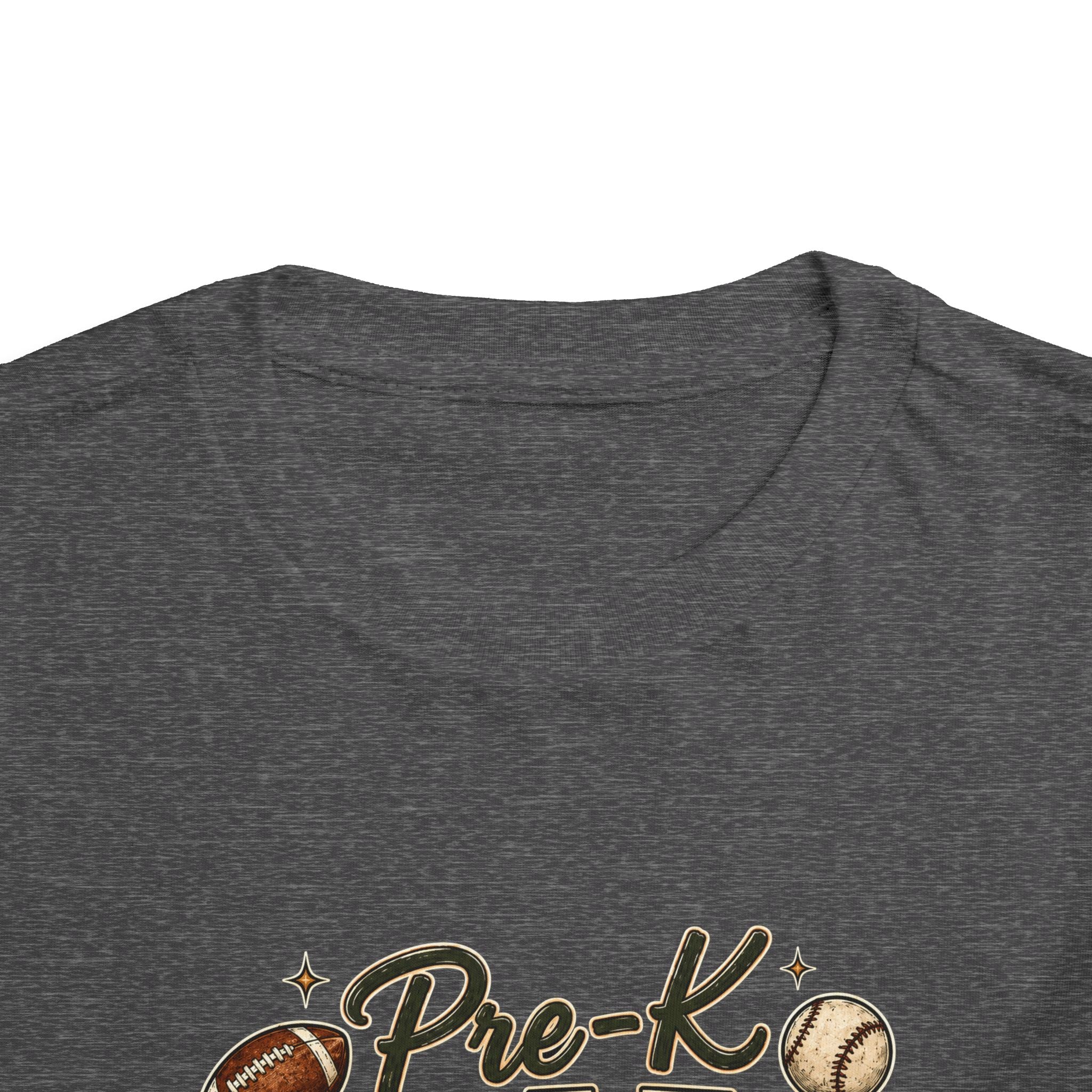 Pre-K Grade Toddler Tee — Back to School Sports Design