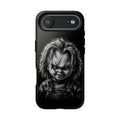 Horror Doll Phone Case - Chucky-Inspired Creepy Portrait Tough Case