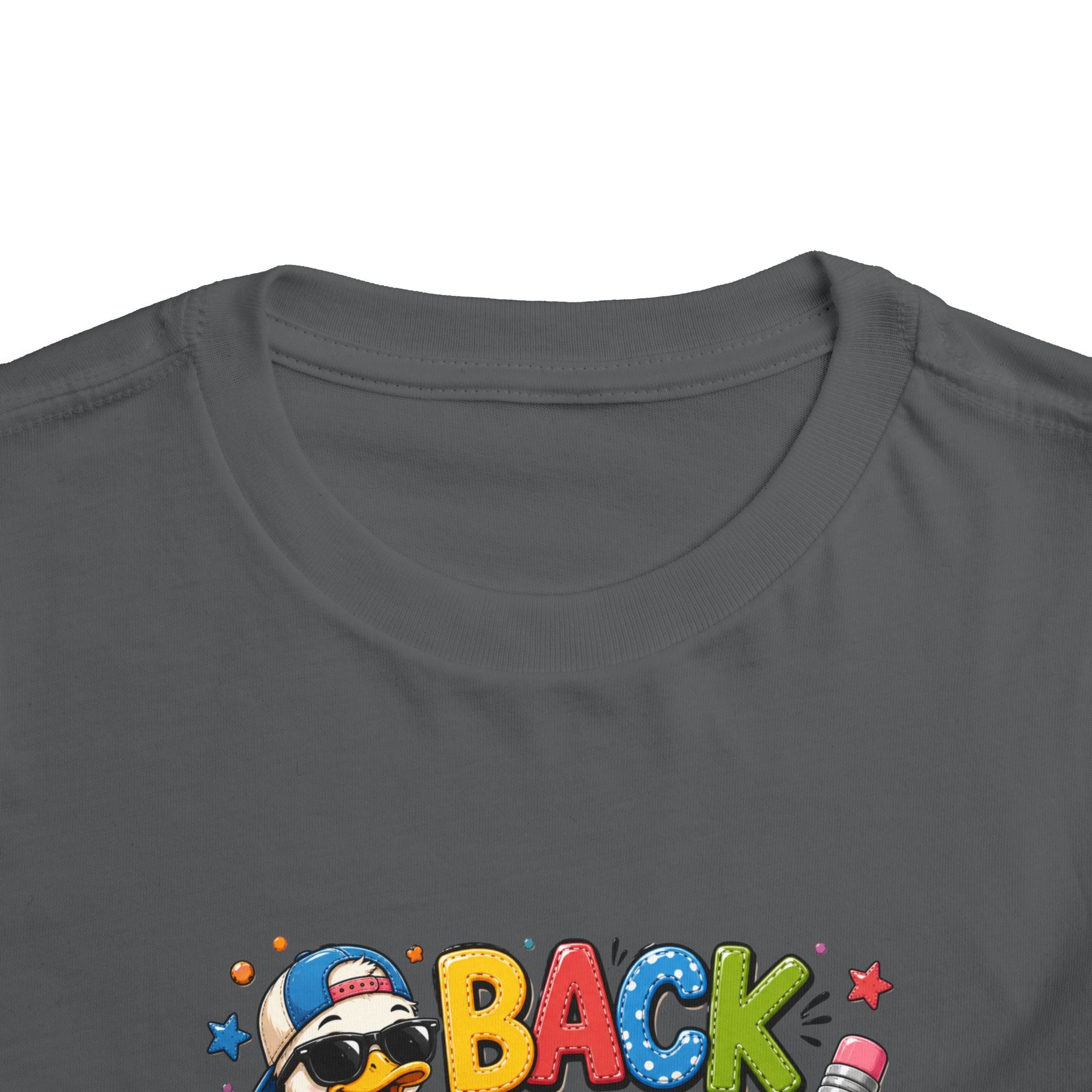 Back to School Toddler Tee — Cute Penguin School Bus Design
