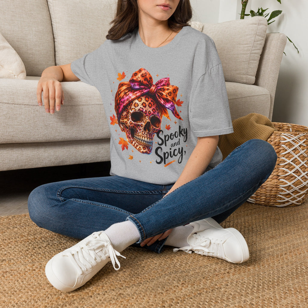 Spooky and Spicy Leopard Skull T-Shirt