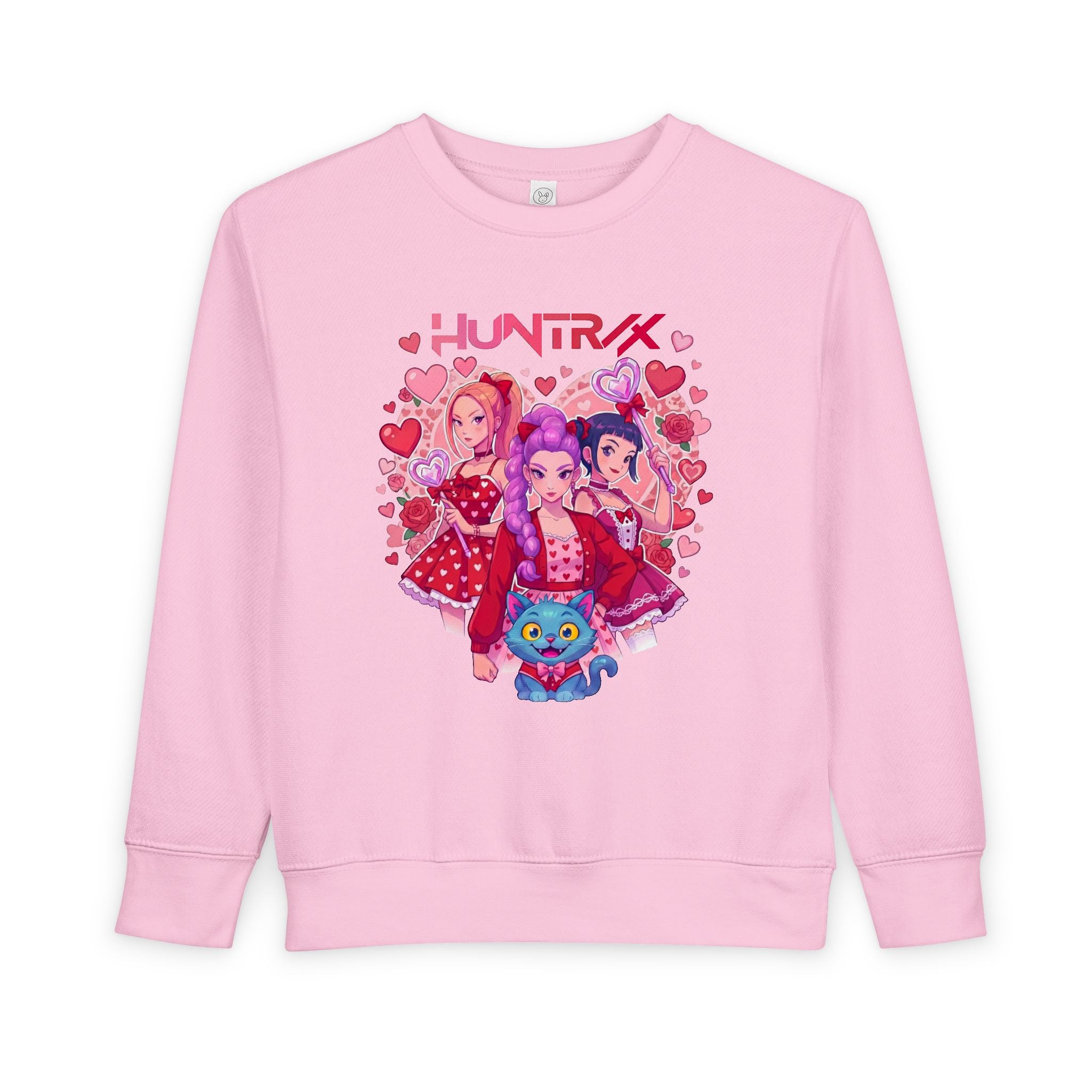 Toddler Sweatshirt — Pink Heart Huntrix