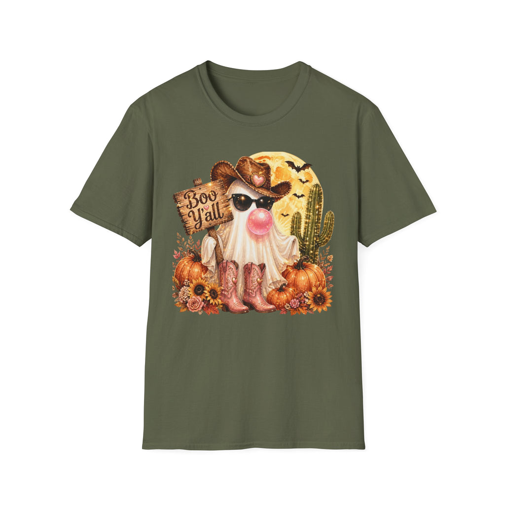 Halloween Gnome T-Shirt — 'Boo Y'all' Western Pumpkin Tee