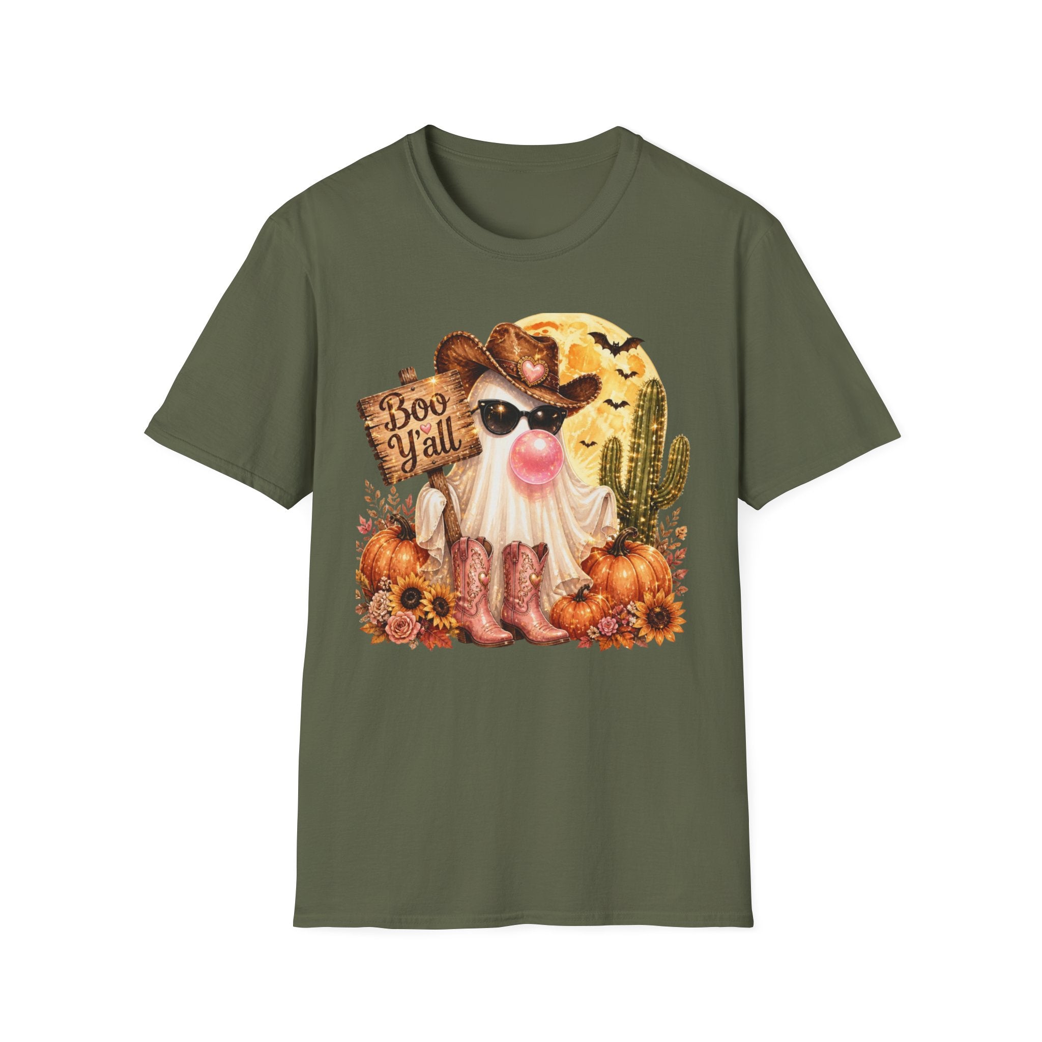 Halloween Gnome T-Shirt — 'Boo Y'all' Western Pumpkin Tee