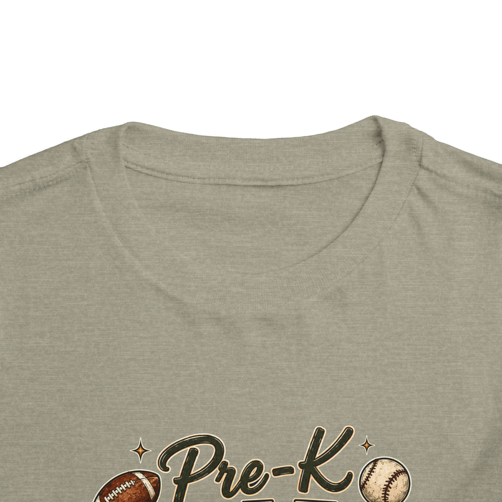 Pre-K Grade Toddler Tee — Back to School Sports Design
