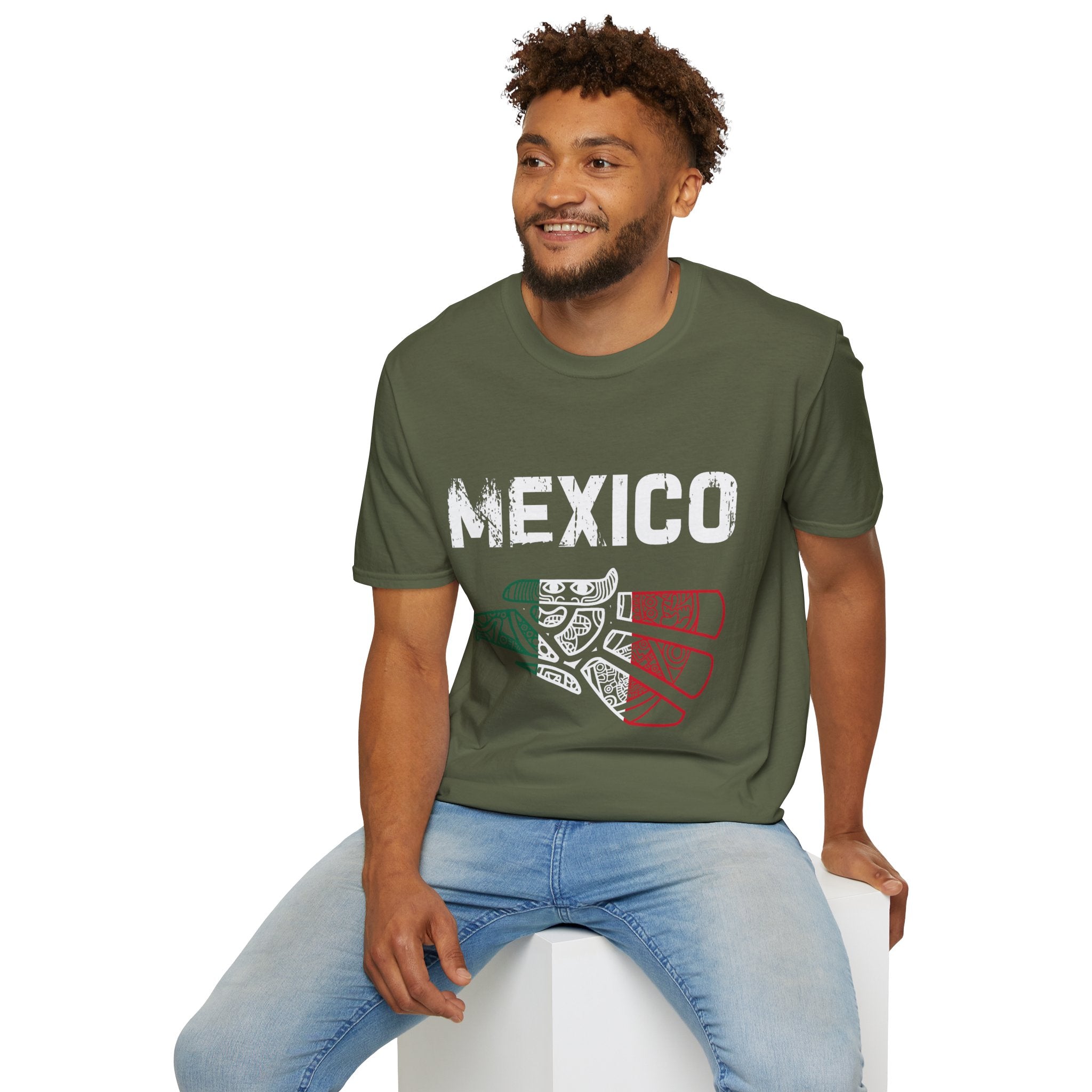 Mexico Flag Guitar T-Shirt — Mexican Pride Music Tee