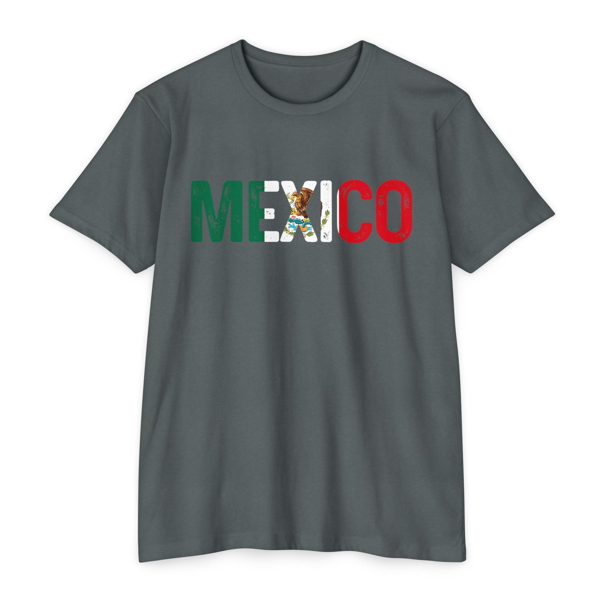 Mexico Flag T-Shirt — Mexican Eagle Emblem Tee