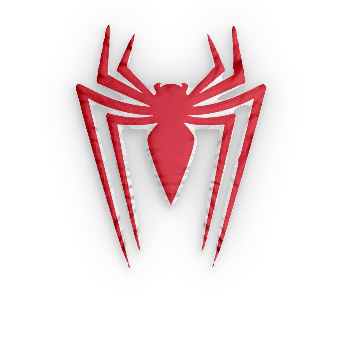 Spider Emblem Shaped Pillow — Red Spider Logo Decorative Cushion