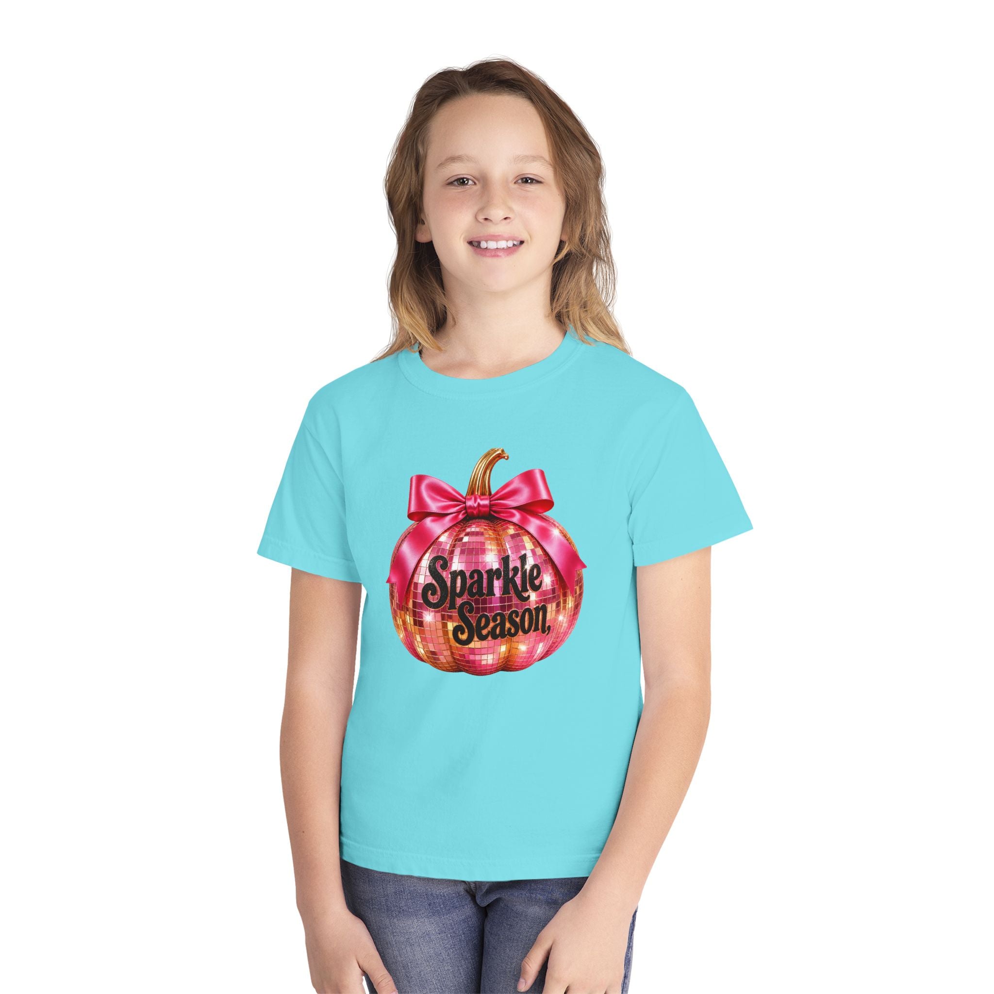 Sparkle Season Pumpkin Youth T‑Shirt
