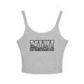 Mini Leopard Print Crop Tank Top — Women's Spaghetti Strap Graphic