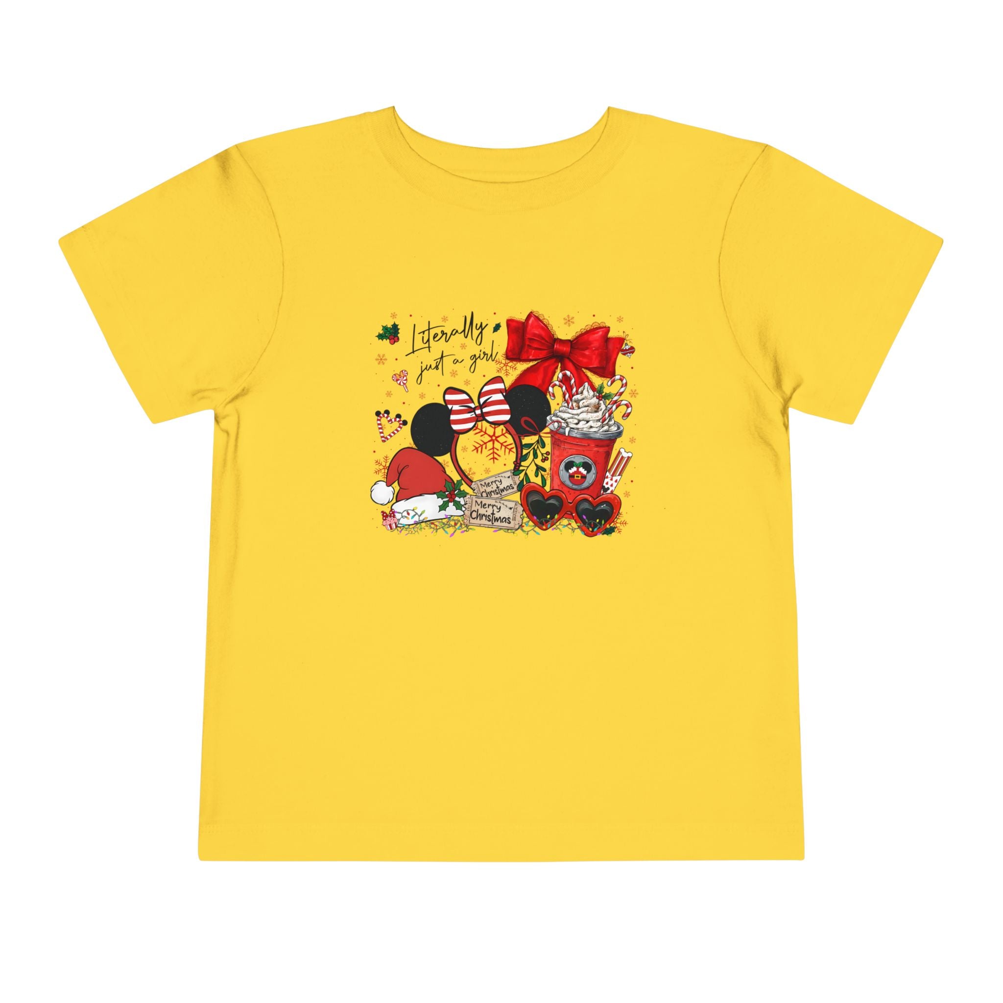Toddler Tee — Cute Valentine Mickey Ears Coffee & Treats Design