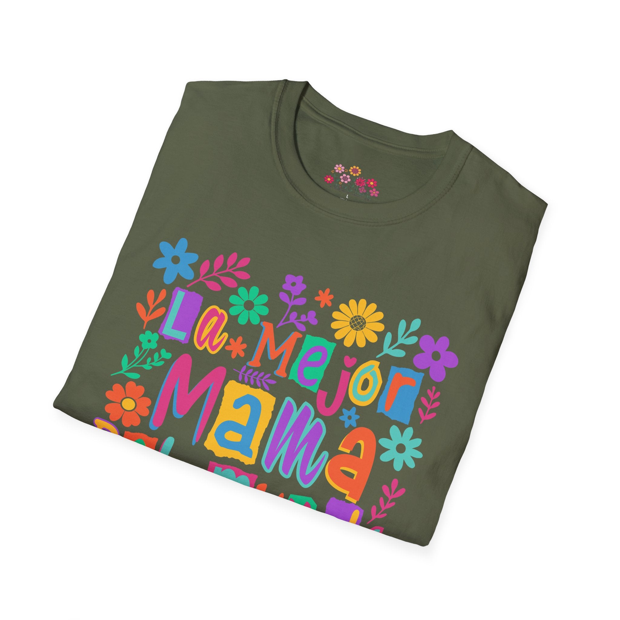 La Mejor Mamá del Mundo T-Shirt — Colorful Floral Mother’s Day Tee