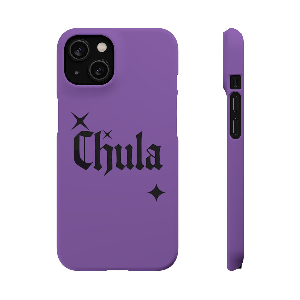Chula Gothic Script Phone Case | Purple Snap Case