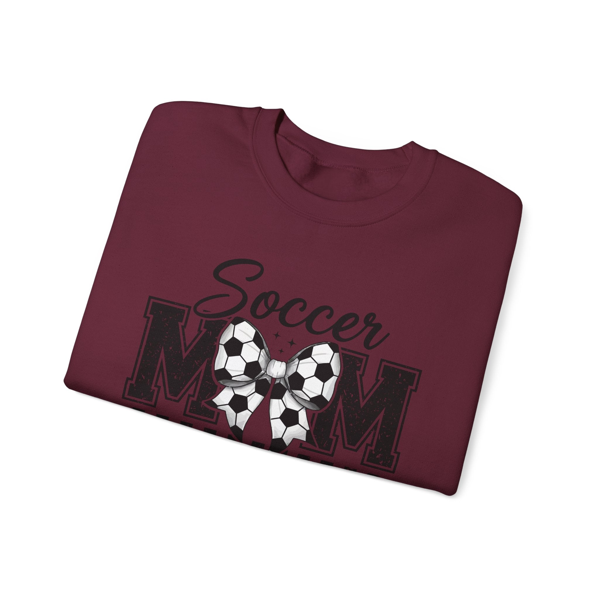 Soccer Mom Crewneck Sweatshirt — Vintage Soccer Ball Design