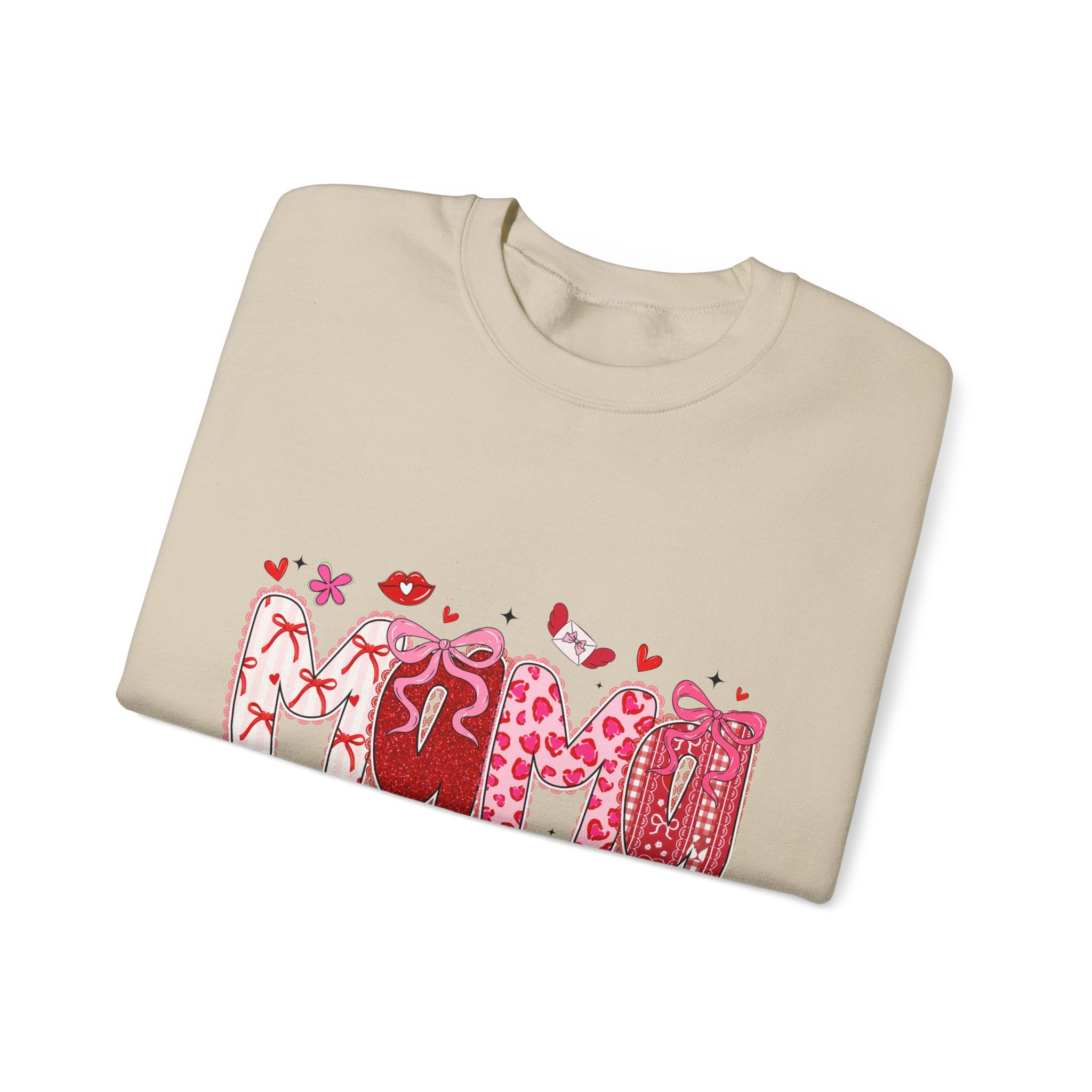 Heart Graphic Sweatshirt - Cute Valentine’s Day
