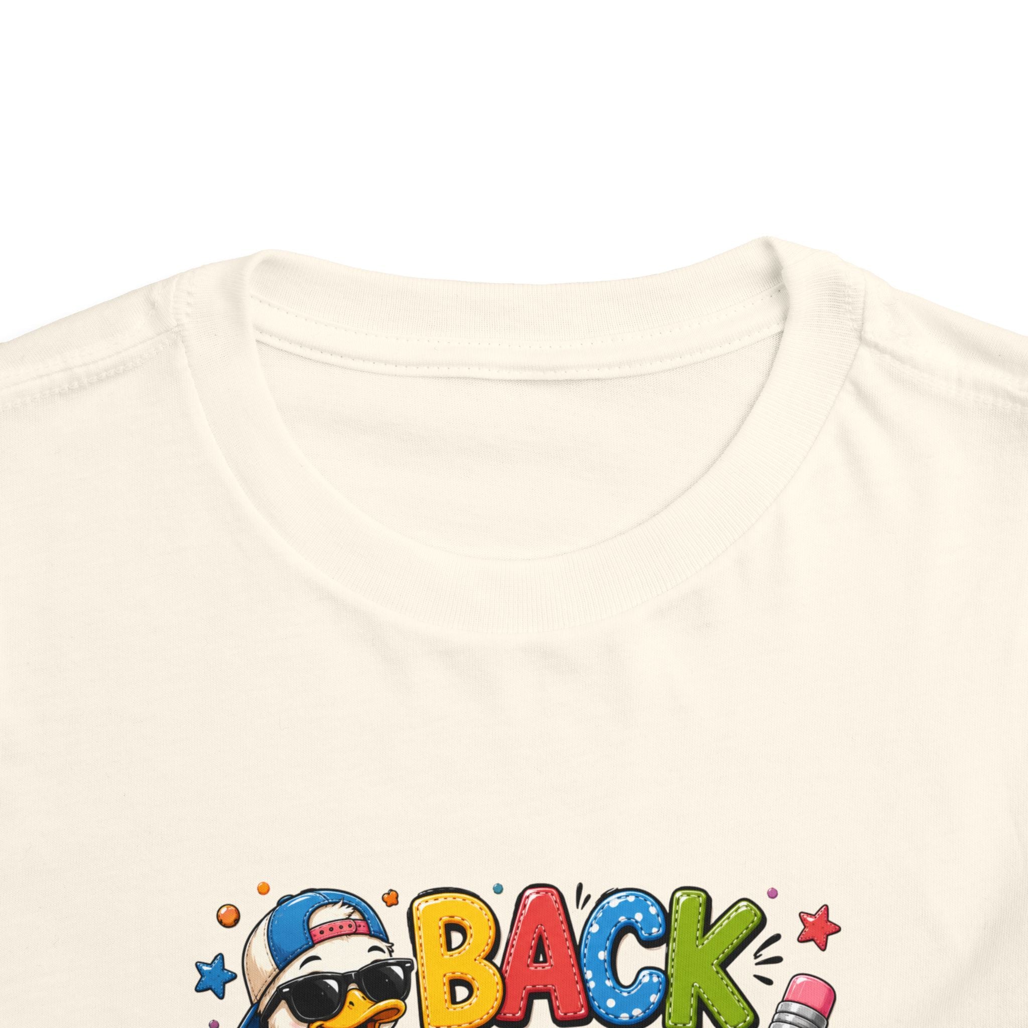 Back to School Toddler Tee — Cute Penguin School Bus Design