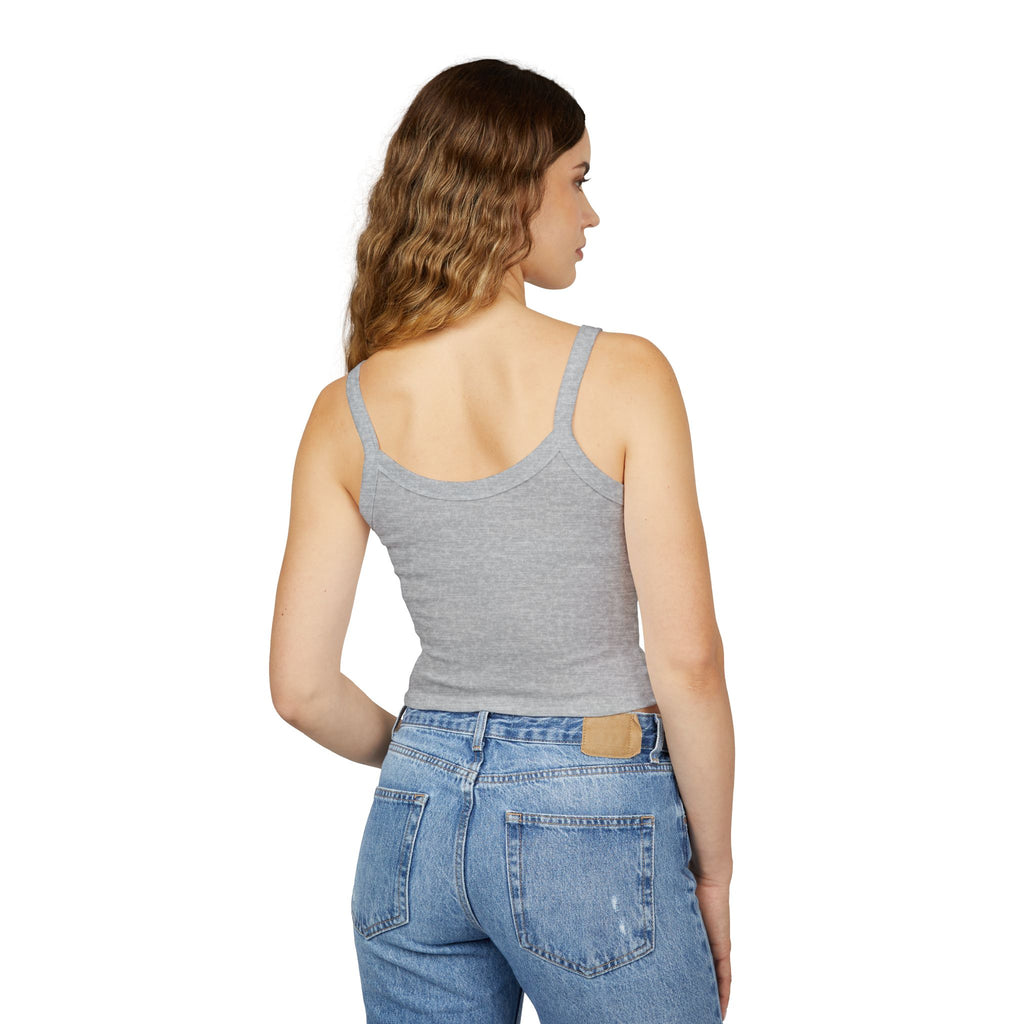 Mama Floral Crop Tank — Women's Spaghetti Strap 'MAMA' Graphic