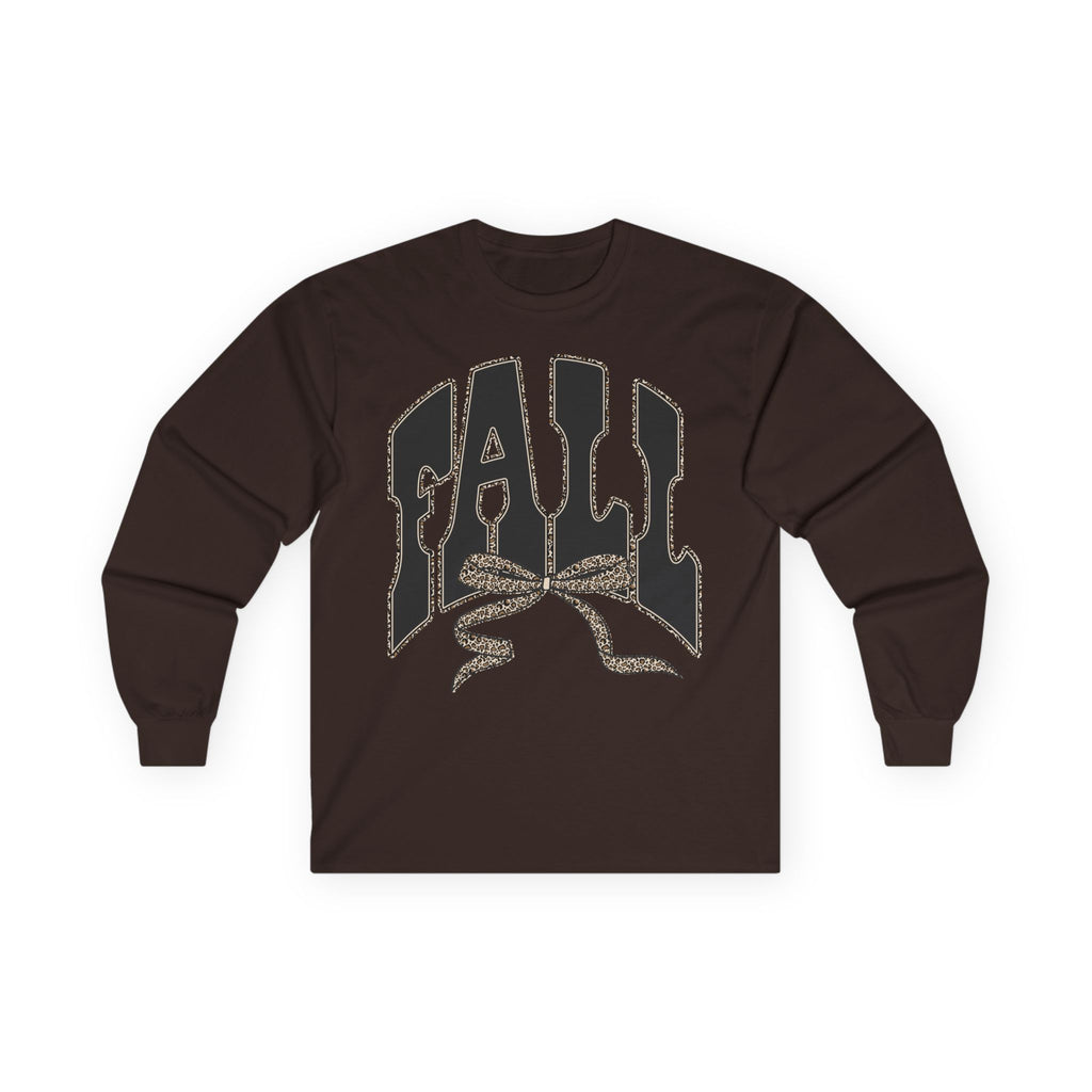 Fall Graphic Long Sleeve Tee — "FALL" Arch Design