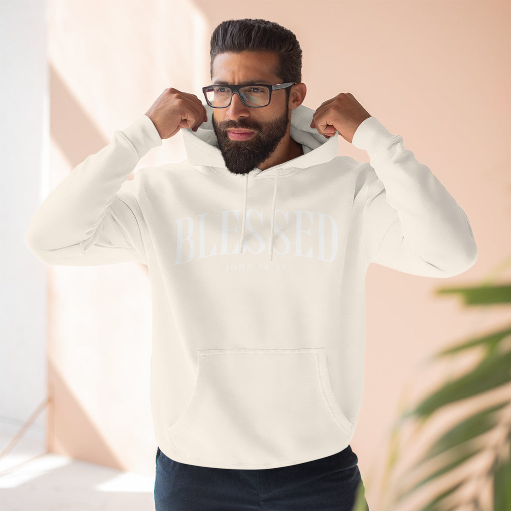 Blessed Fleece Hoodie — Cozy "BLESSED" Pullover for Faith & Everyday Comfort