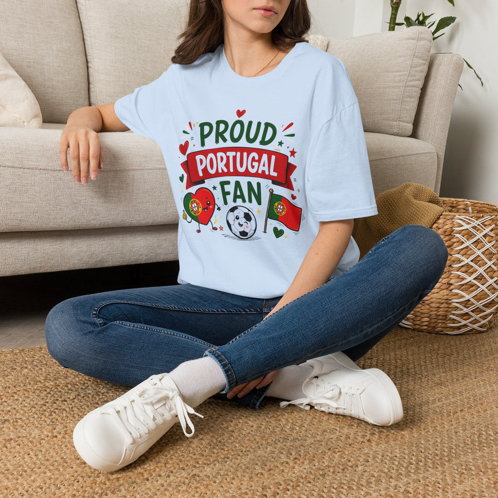 Portugal Fan T‑Shirt — Proud Portugal Fan Soccer Tee