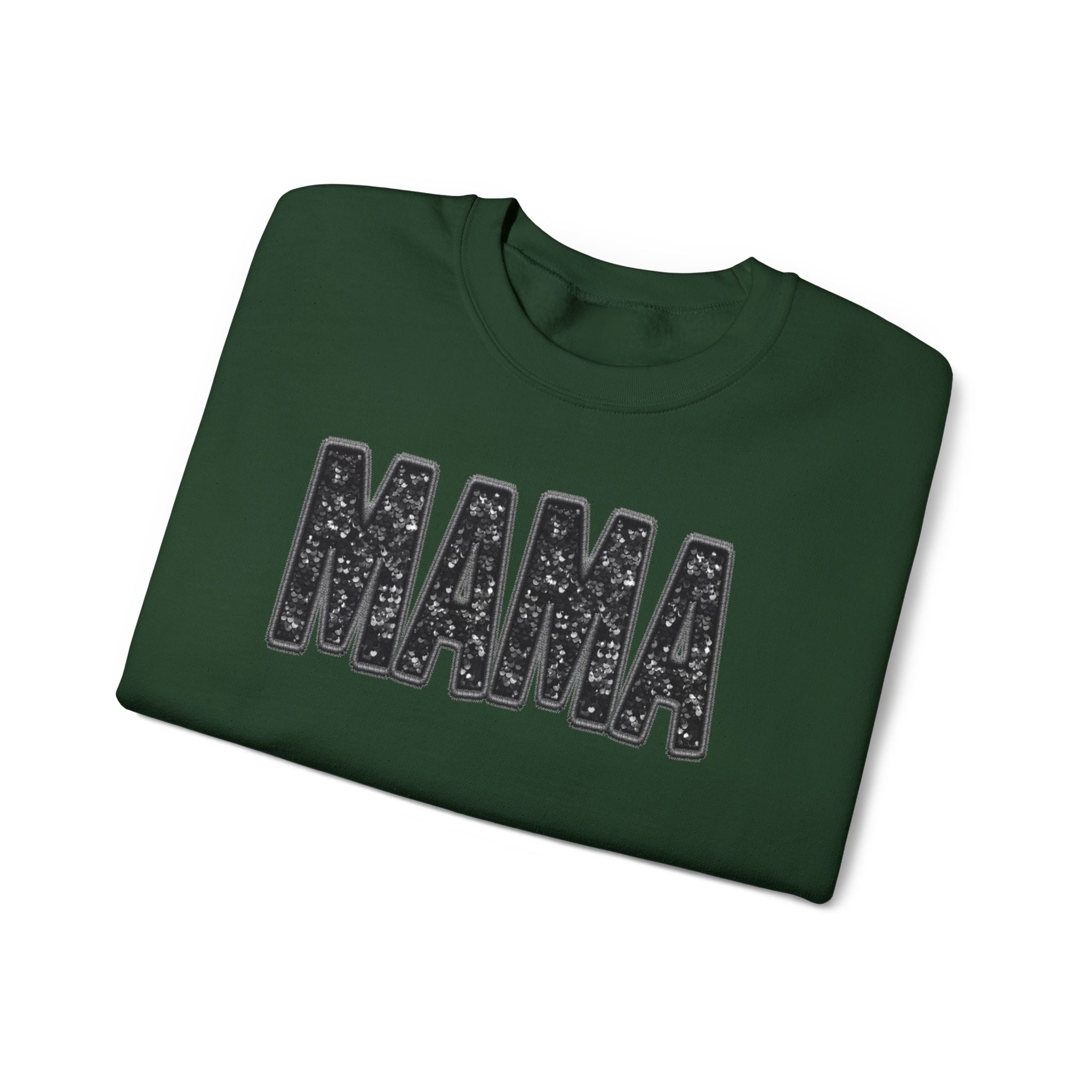 MAMA Glitter Block Letters Sweatshirt | Mama Shirt