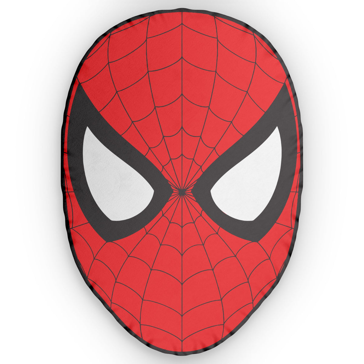 Spider Mask Pillow — Shaped Superhero Face Cushion
