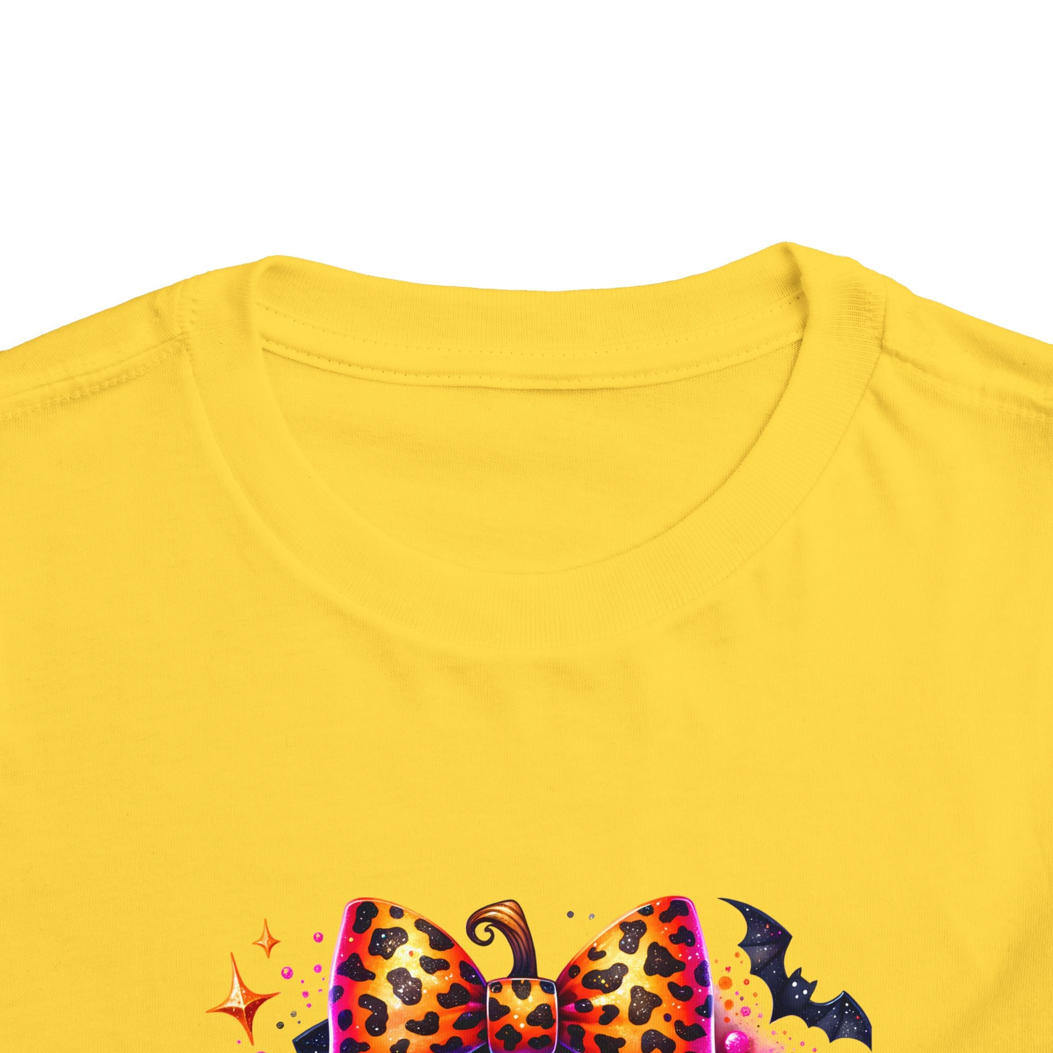 Toddler Tee — "Spooky Season" Pumpkin Bow Halloween Shirt