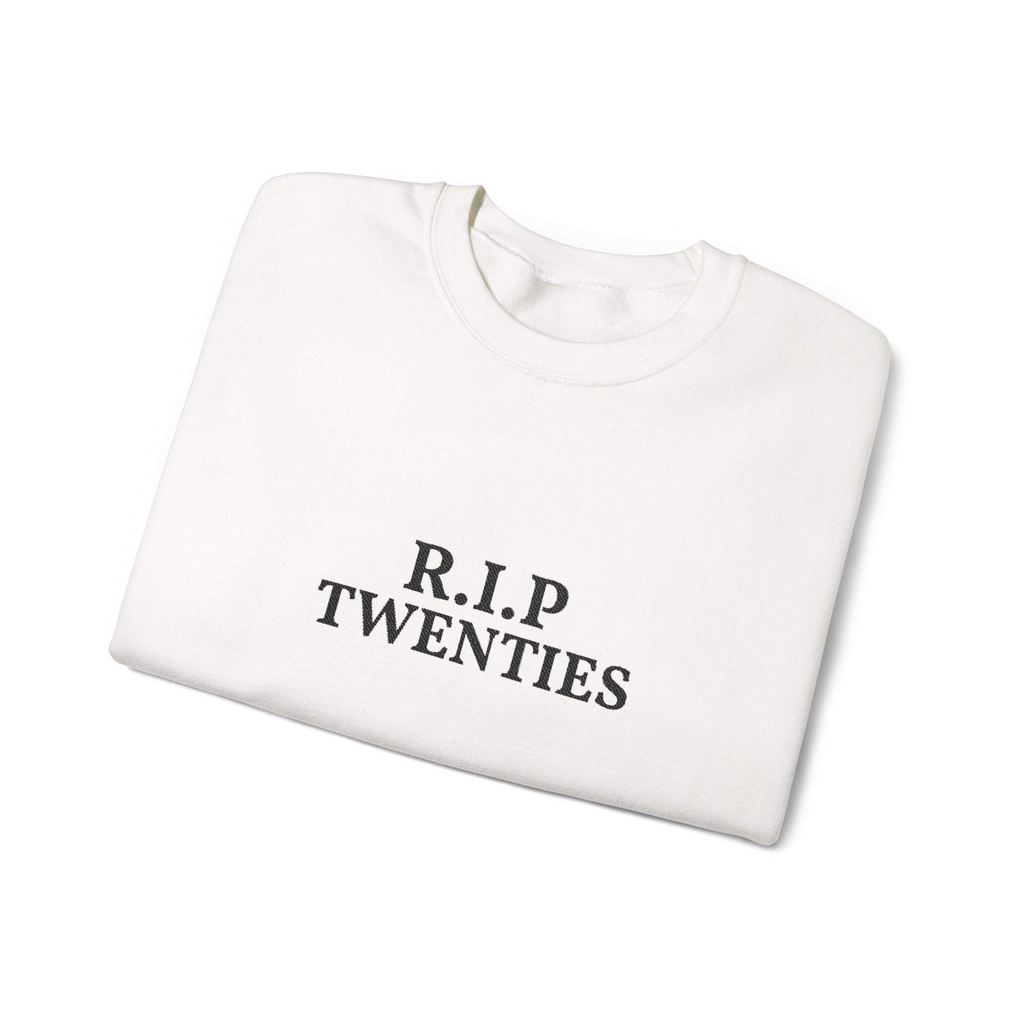 R.I.P. Twenties Sweatshirt | Retro Gothic Text Crewneck