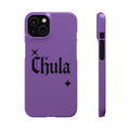 Chula Gothic Script Phone Case | Purple Snap Case