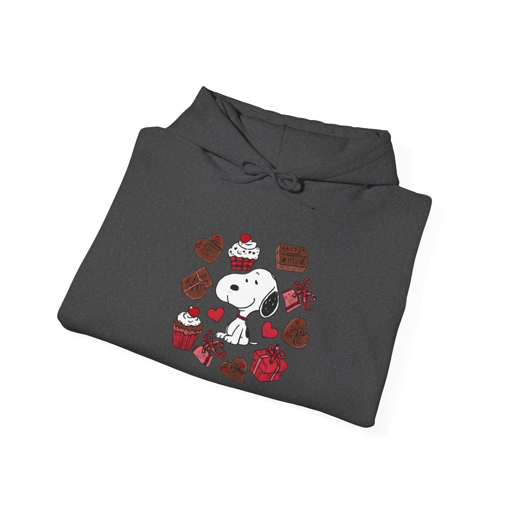 Snoopy Valentine Heart Hoodie | Cute Chocolate Cupcake Love Design