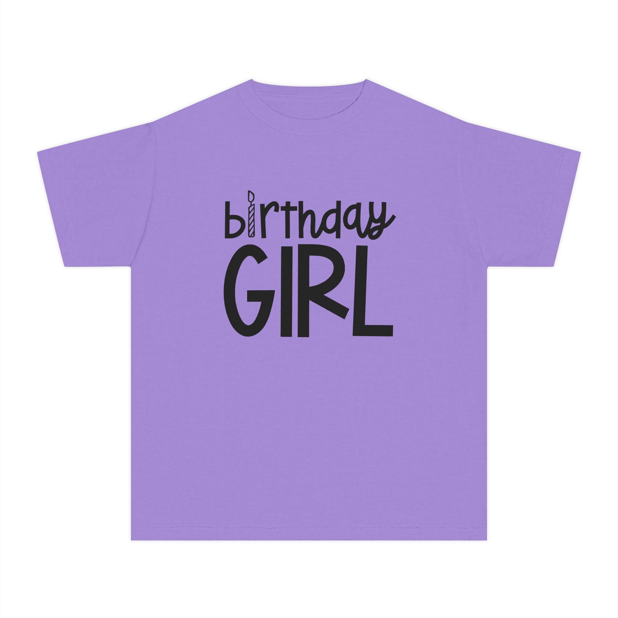 Birthday Girl Tee — Kids 4th Birthday Shirt with Pink Balloon Back Design