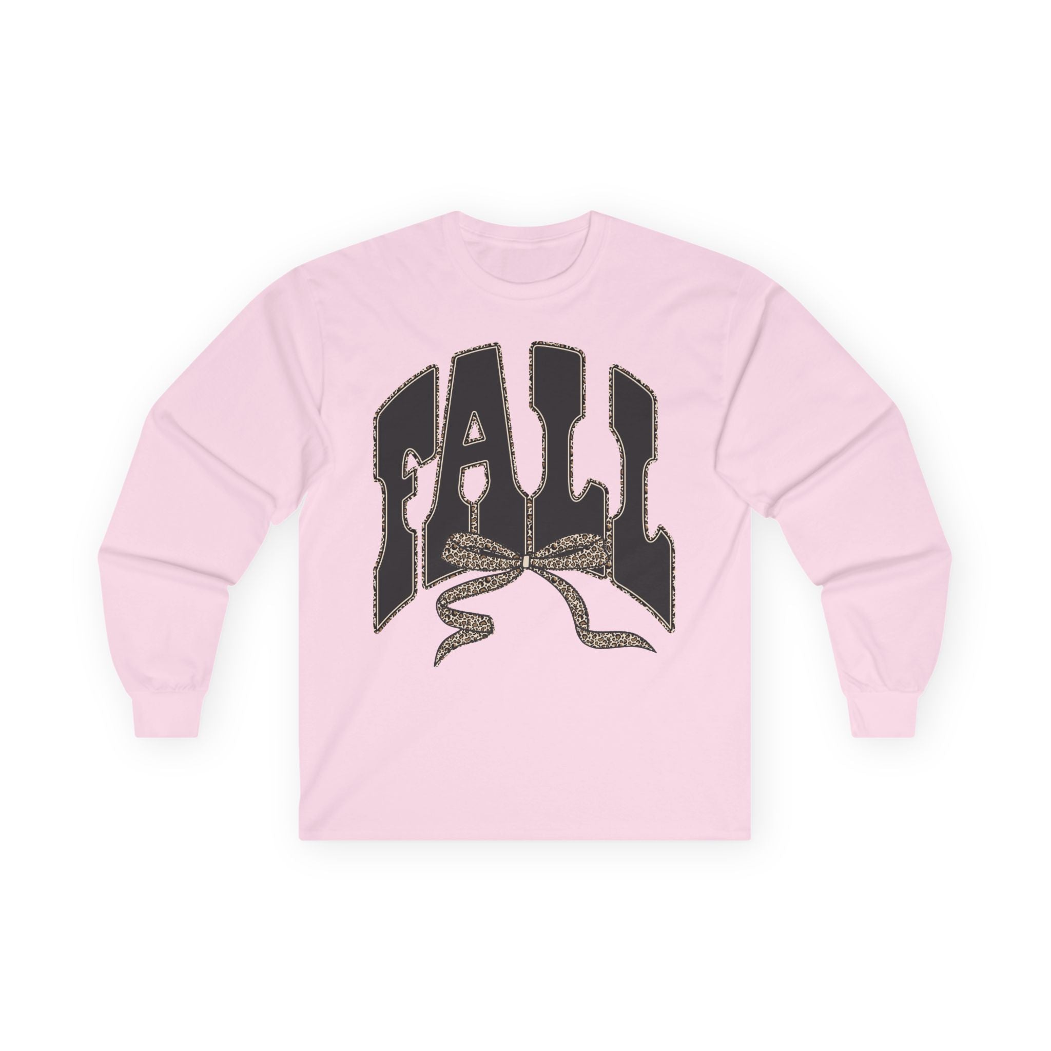 Fall Graphic Long Sleeve Tee — "FALL" Arch Design