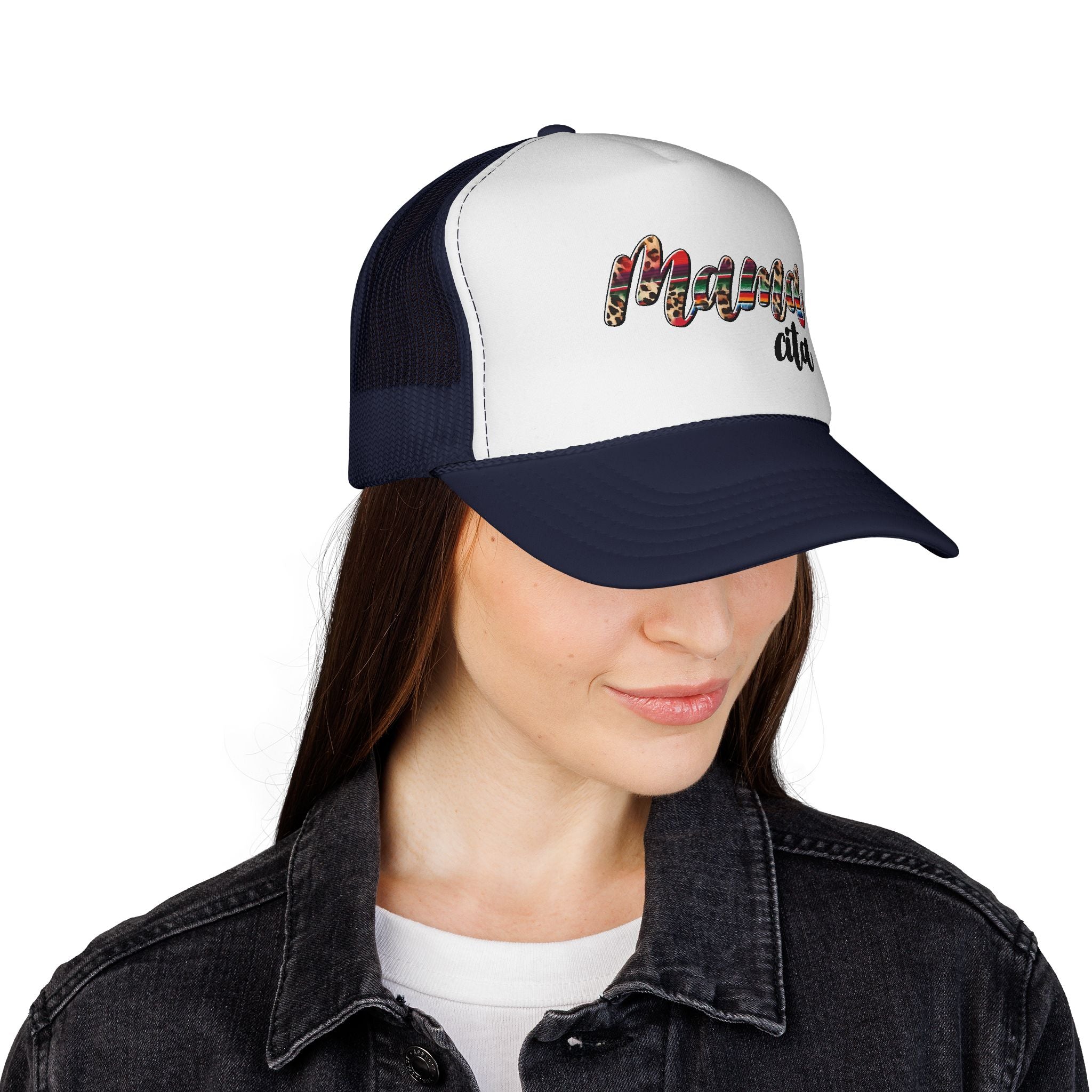 Mama Alta Trucker Cap — Serape Pattern Mom Hat