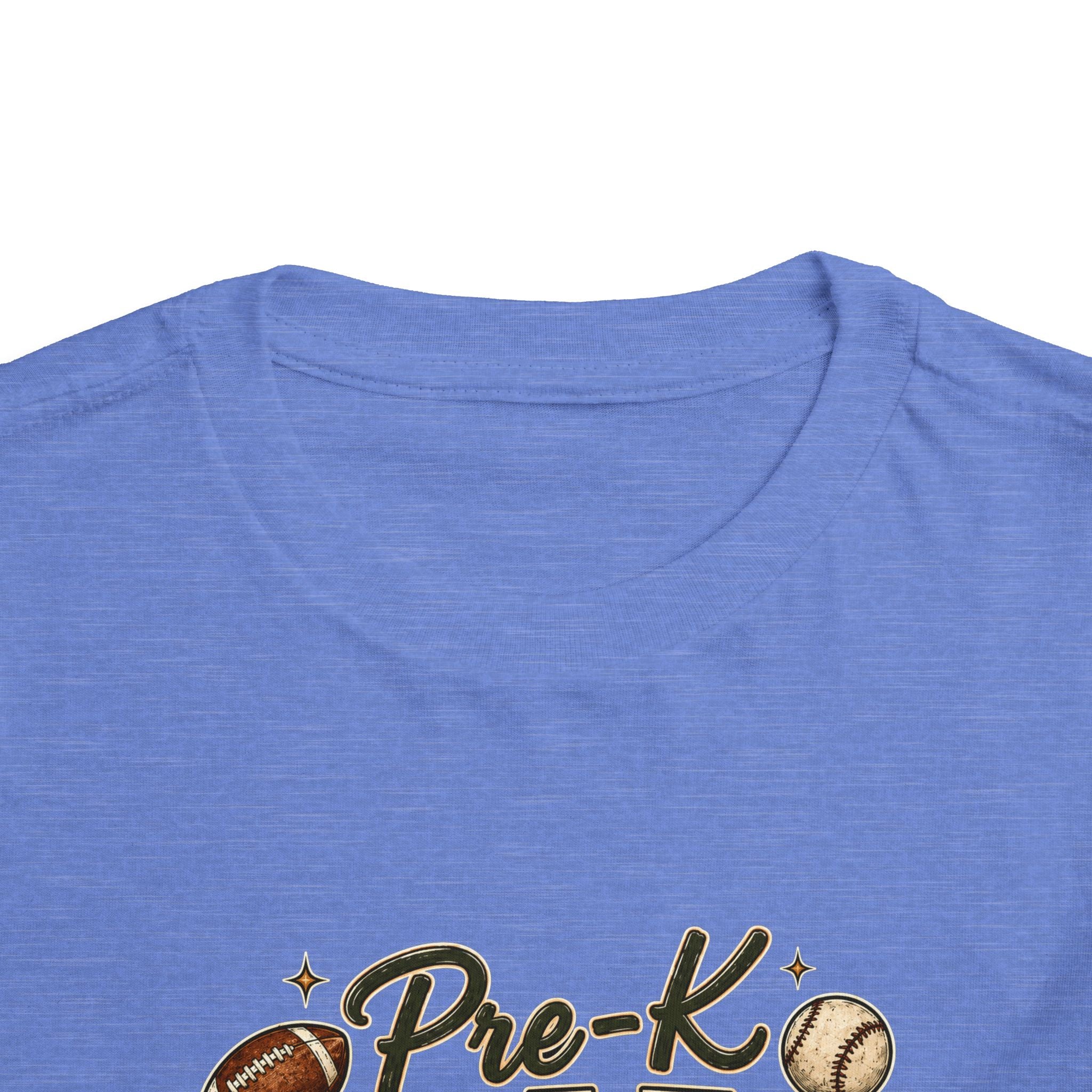 Pre-K Grade Toddler Tee — Back to School Sports Design