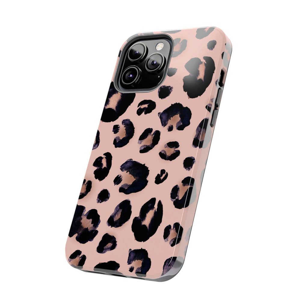 Leopard Print Tough Phone Case — Pink Animal Print Protective Cover
