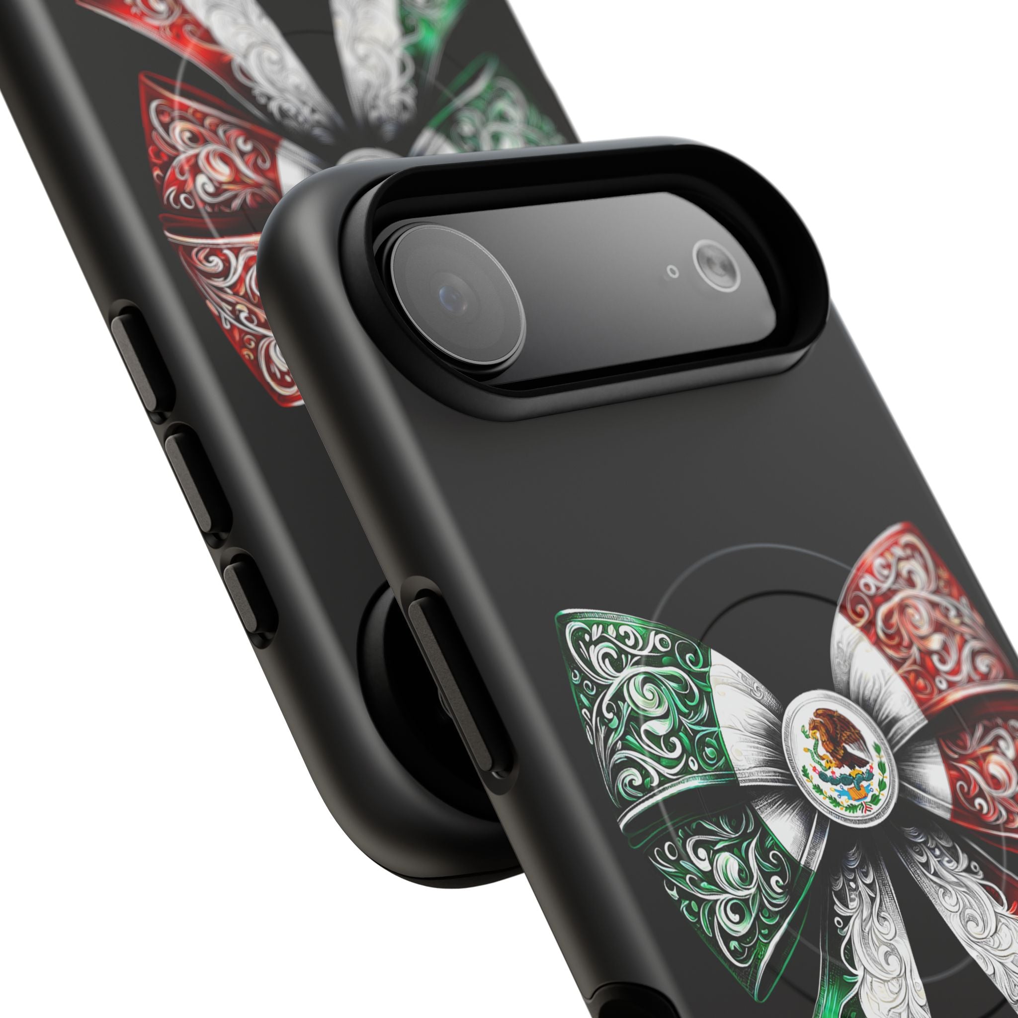 Mexican Flag Bow Tough Magnetic Phone Case — Patriotic Mexico iPhone Cover