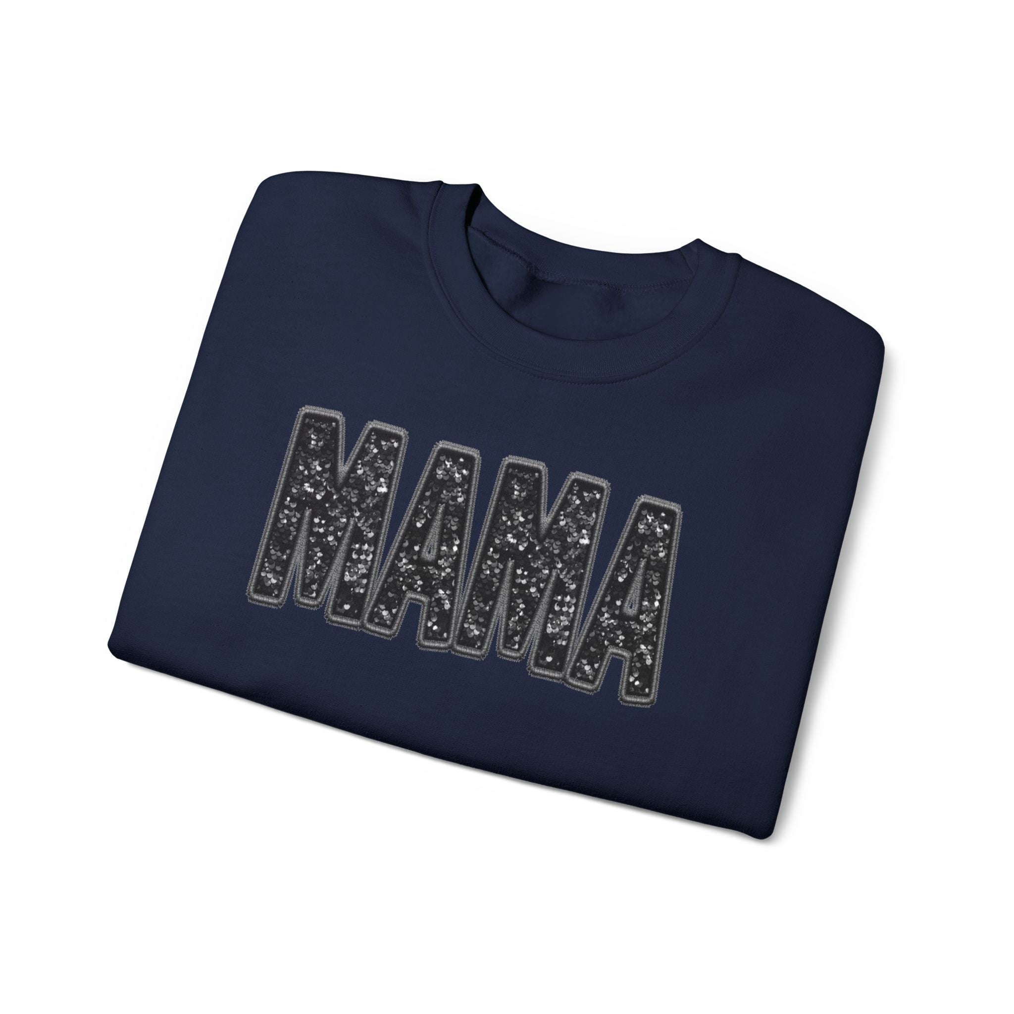 MAMA Glitter Block Letters Sweatshirt | Mama Shirt