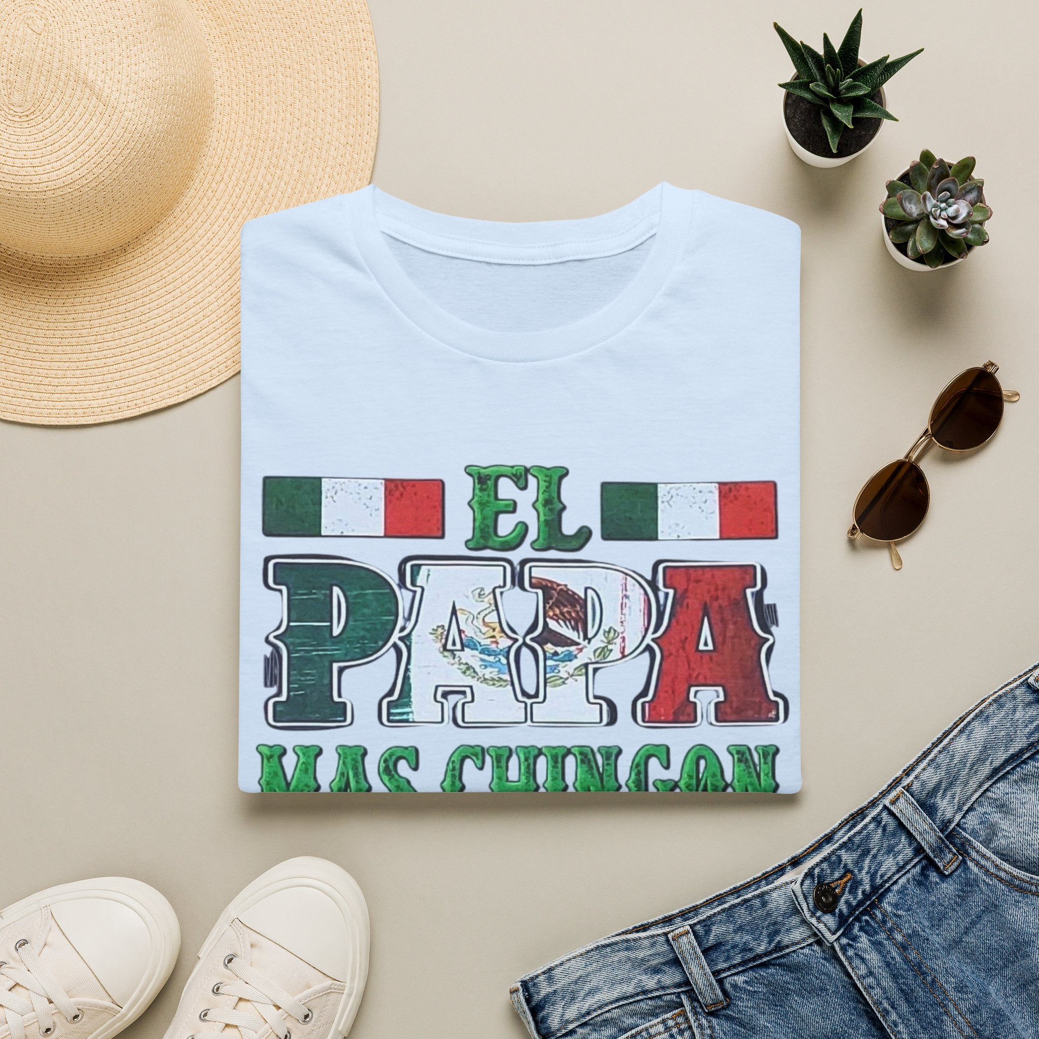 El Papá Más Chingón T-Shirt – Mexican Flag Father's Day Tee