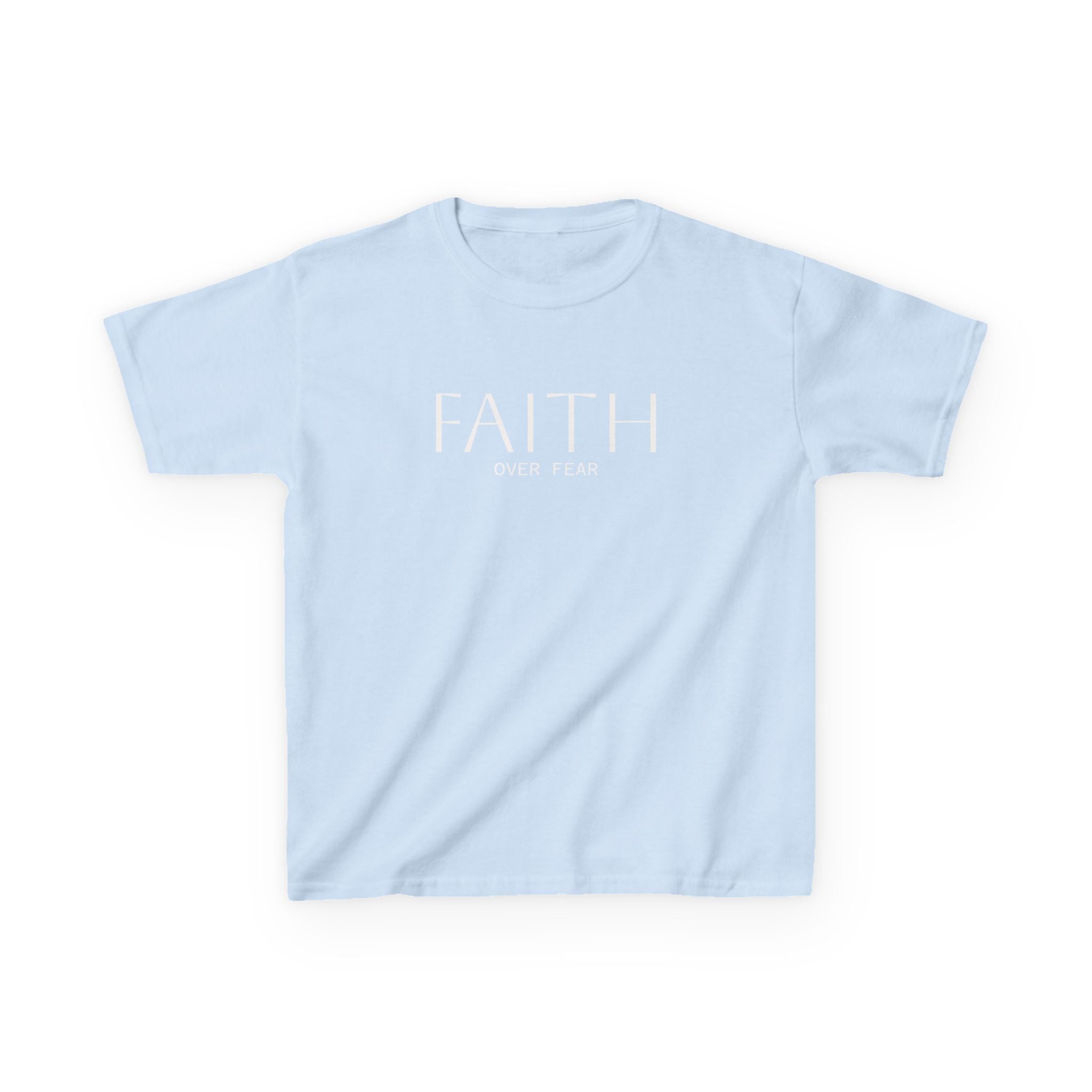 Faith Over Fear Kids Tee | Inspirational Christian Youth Shirt