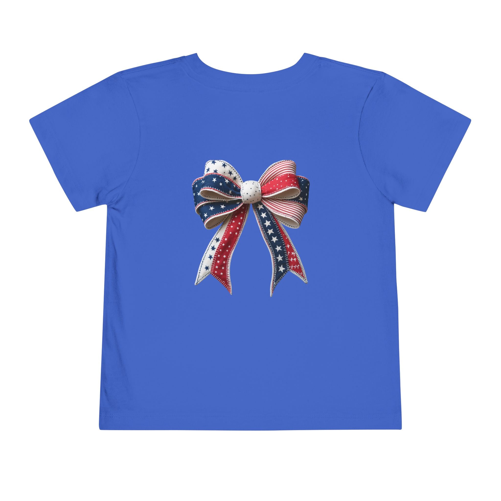 Toddler Tee - "Stay Spangled Sassy" Patriotic Bow 4th of July Shirt