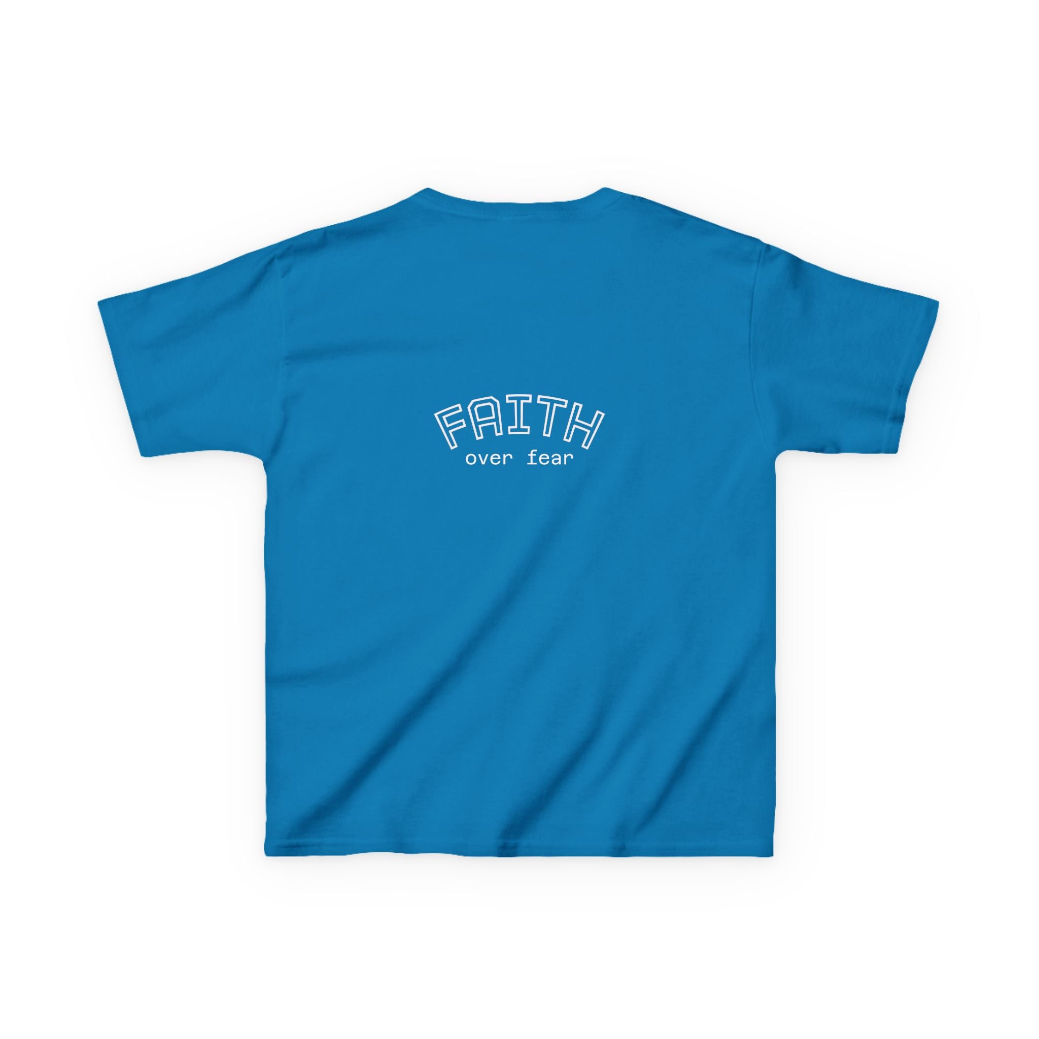 Faith Over Fear Kids Tee | Inspirational Christian Youth Shirt