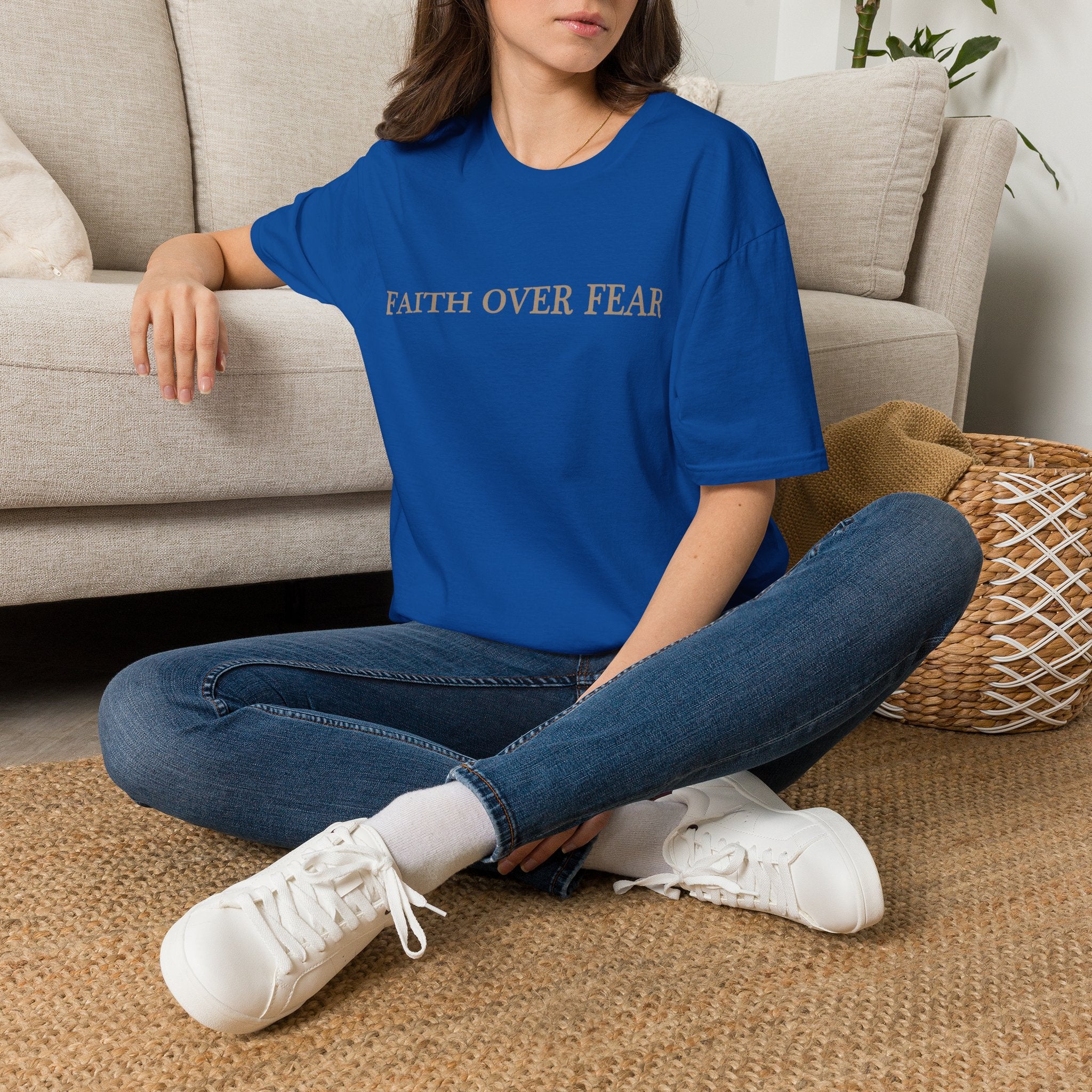 Faith Over Fear T-Shirt — Inspirational Christian Tee