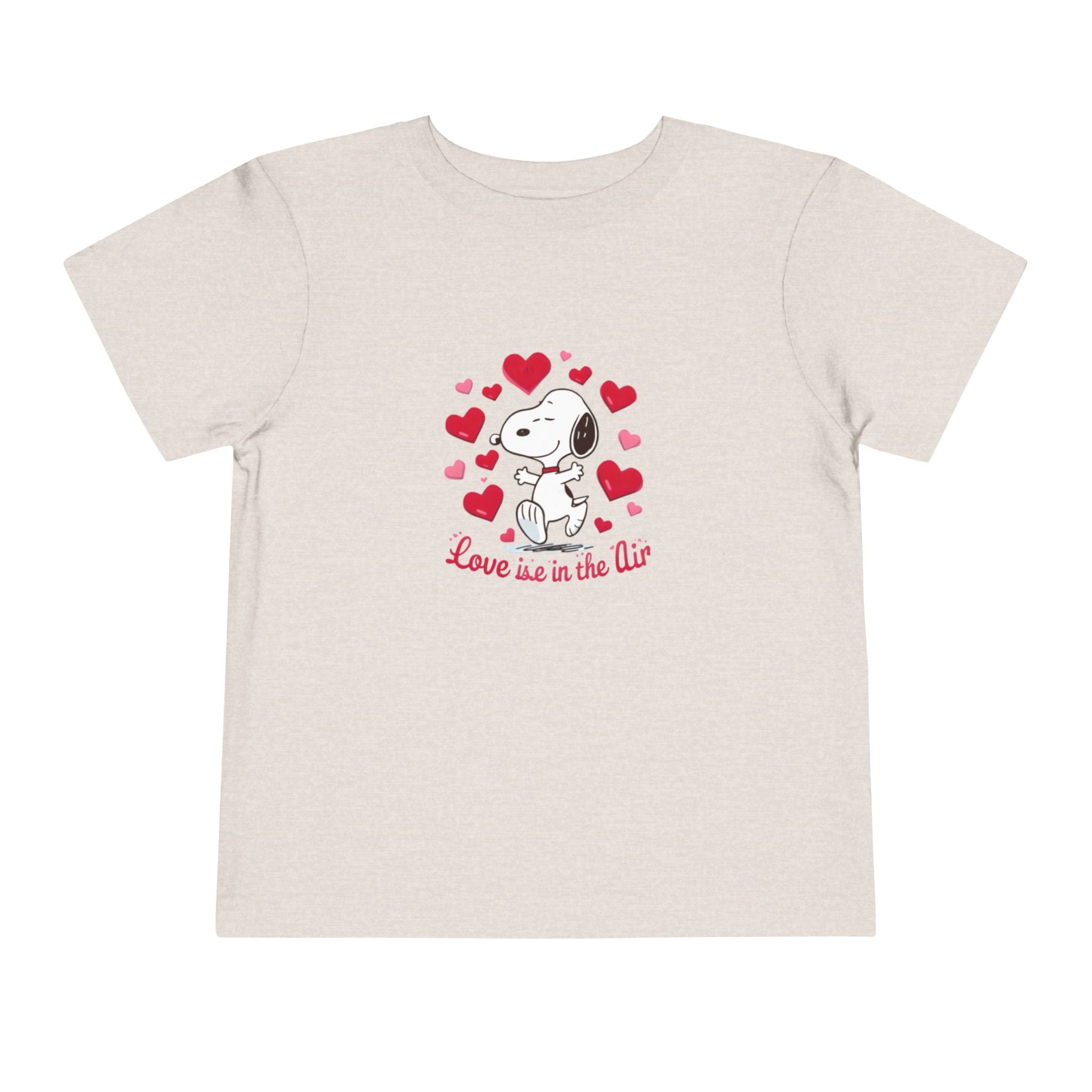 Toddler Tee — Cute Puppy “Love Is in the Air” Valentine Shirt