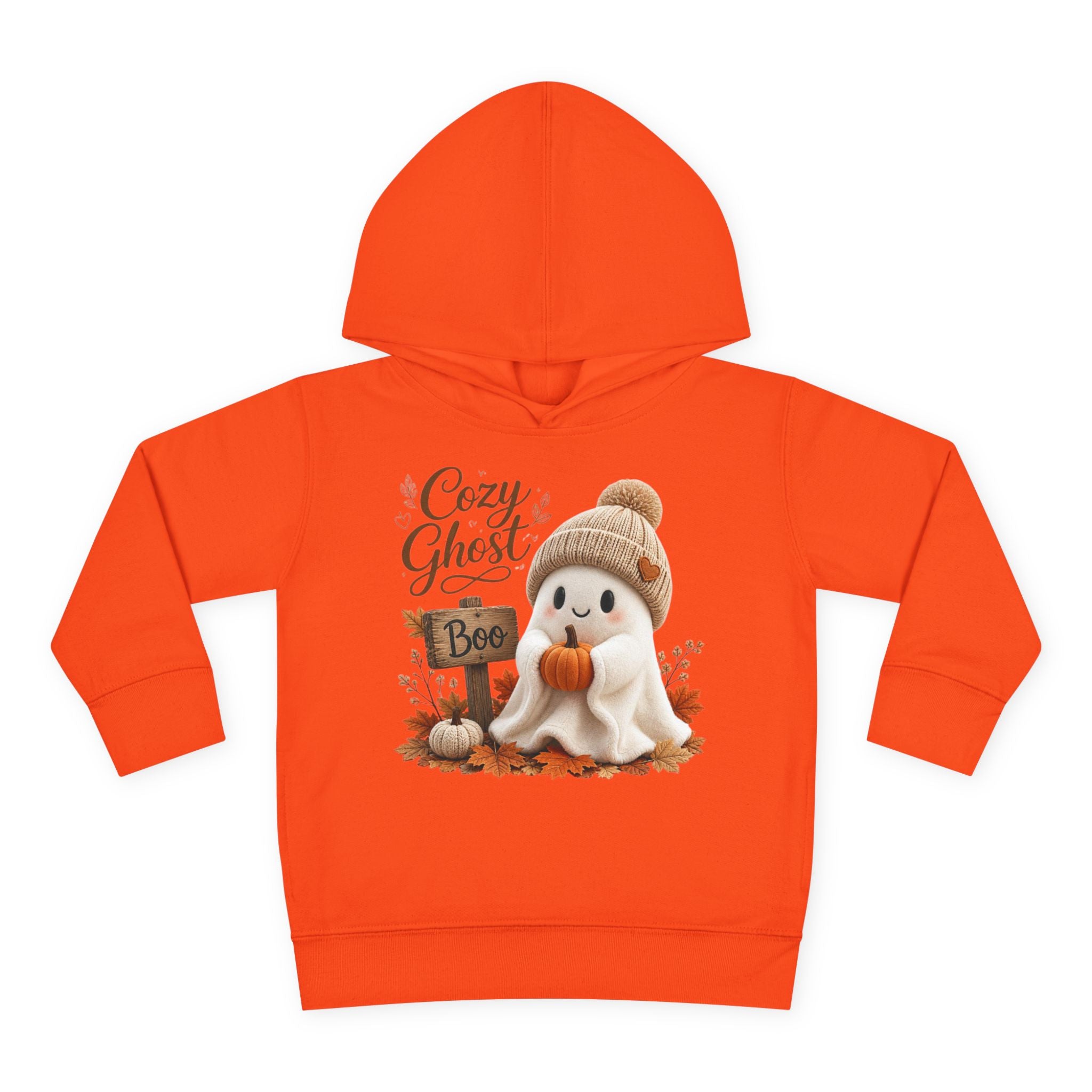 Toddler Hoodie – 'Cozy Ghost' Fall Halloween Pullover