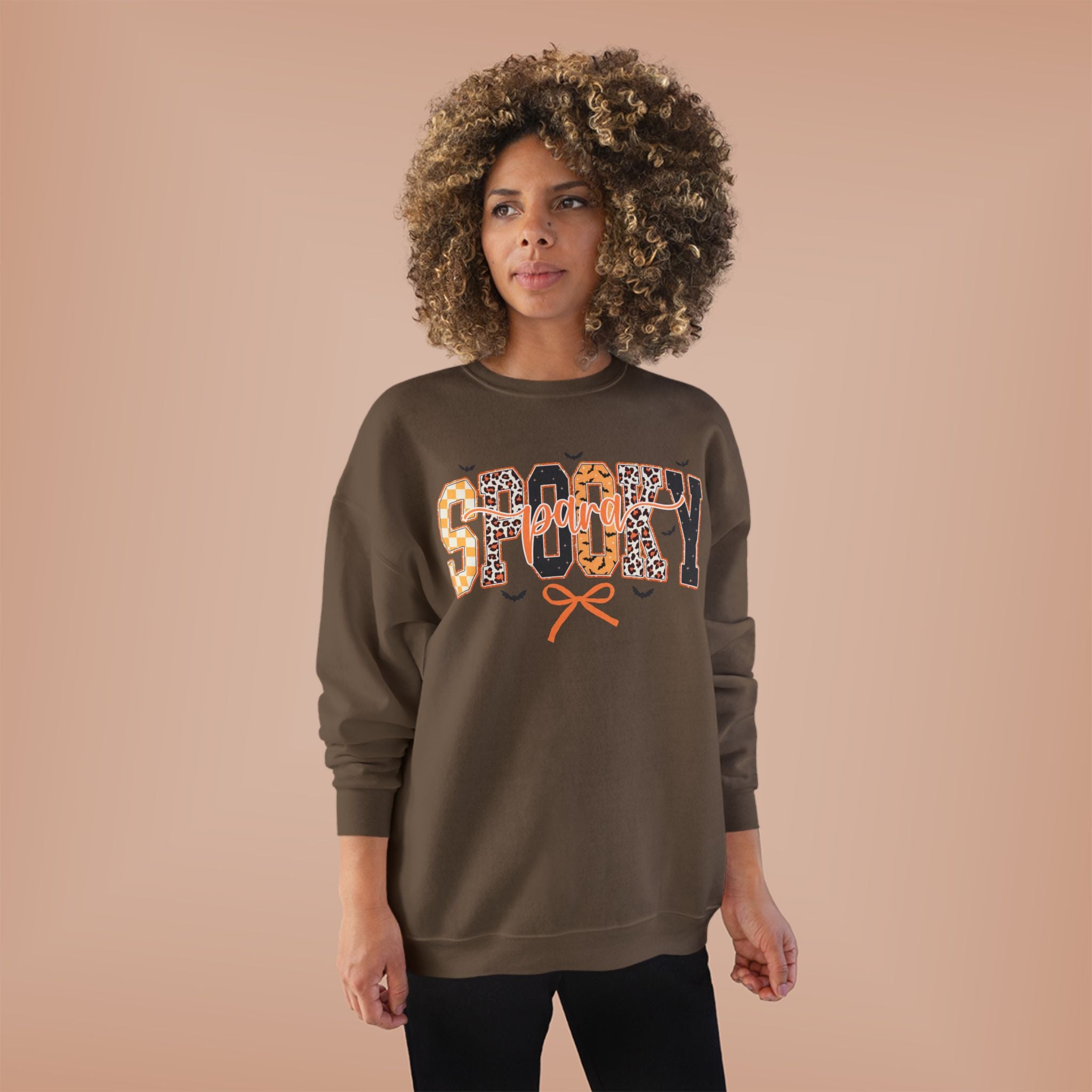 Spooky Leopard Halloween Crewneck Sweatshirt