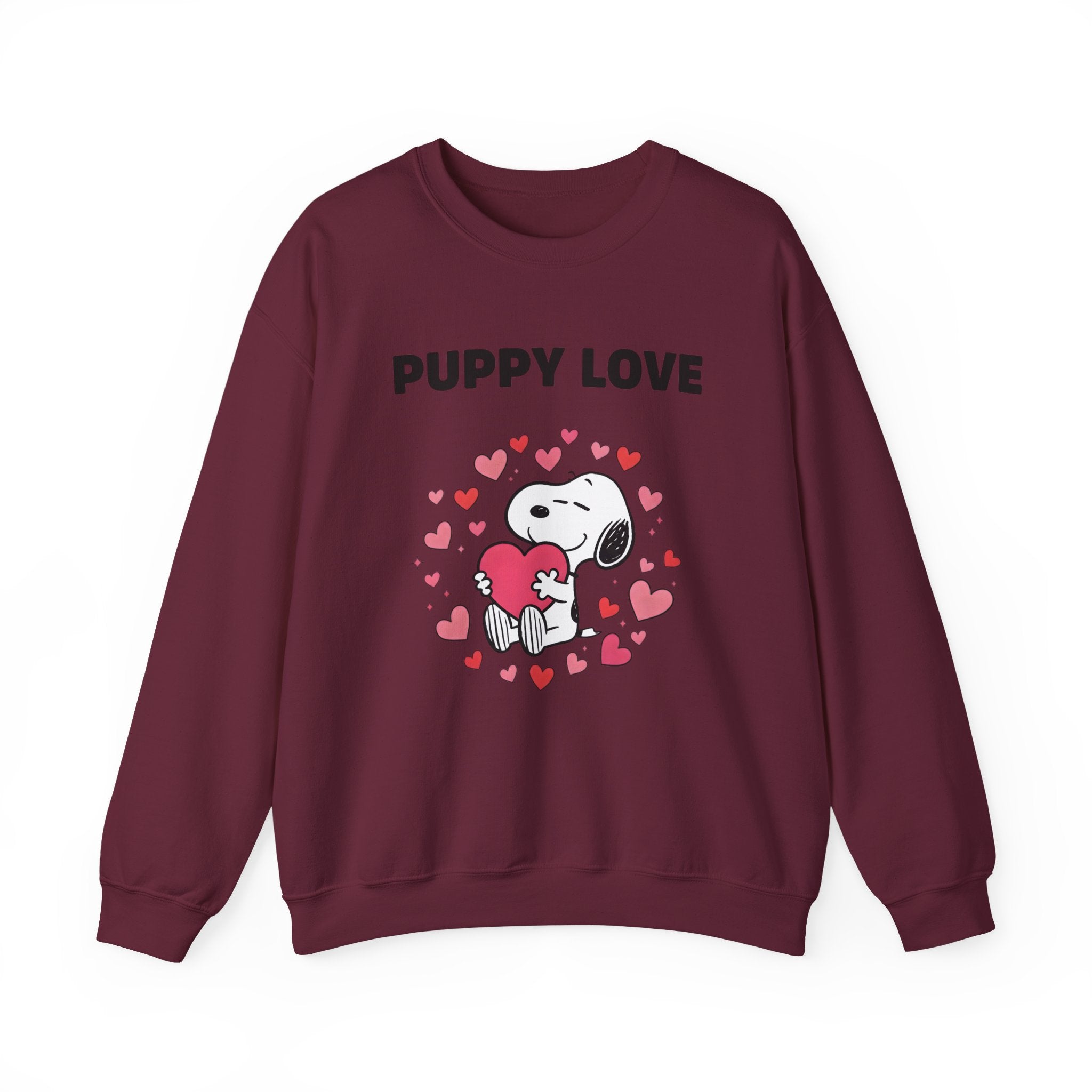Puppy Love Snoopy Heart sweatshirt | Cute dog Valentine crewneck