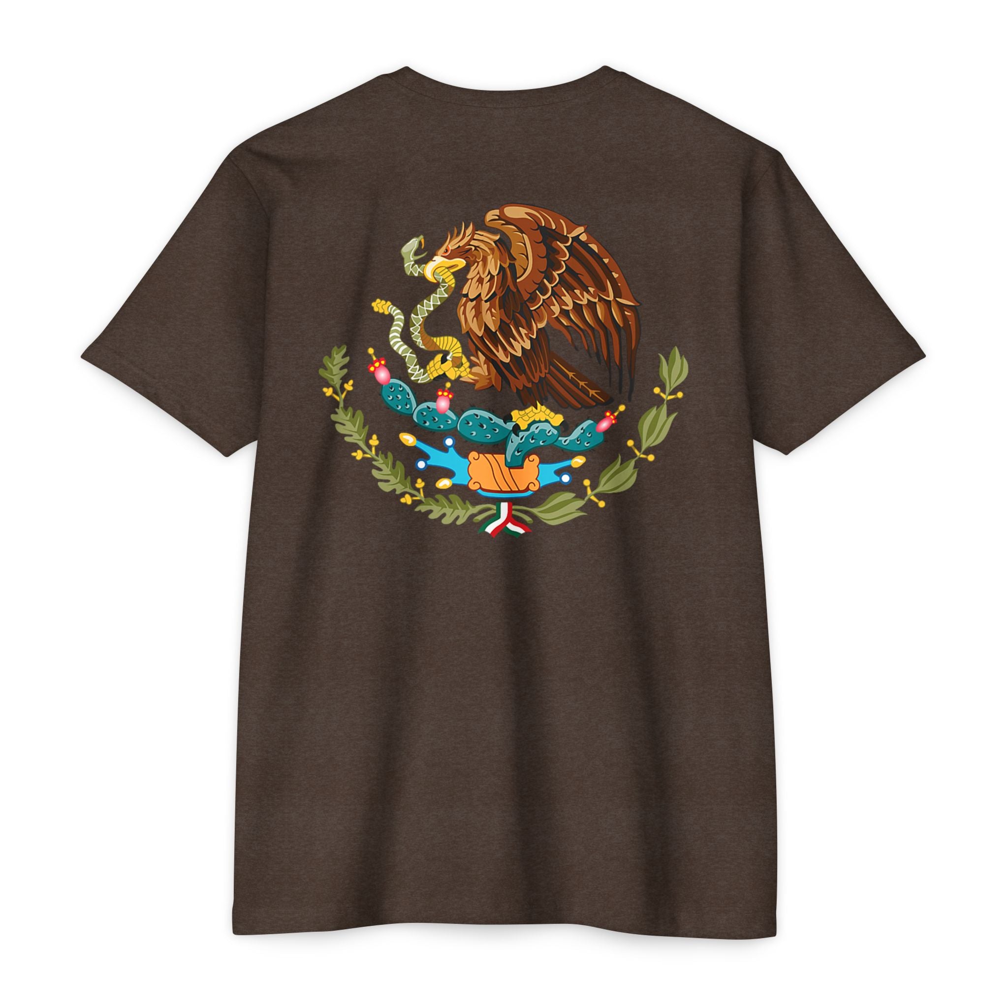 Mexico Flag T-Shirt — Mexican Eagle Emblem Tee