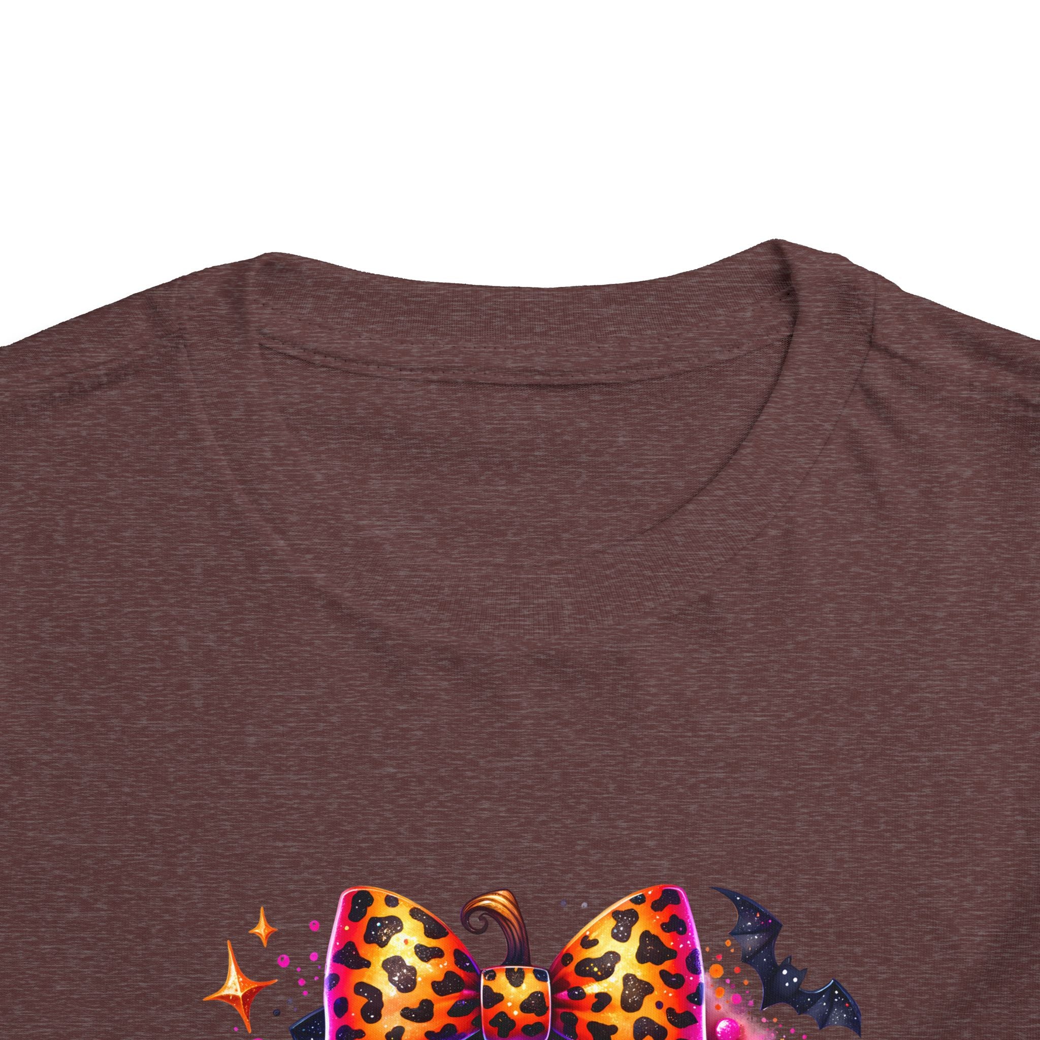 Toddler Tee — "Spooky Season" Pumpkin Bow Halloween Shirt