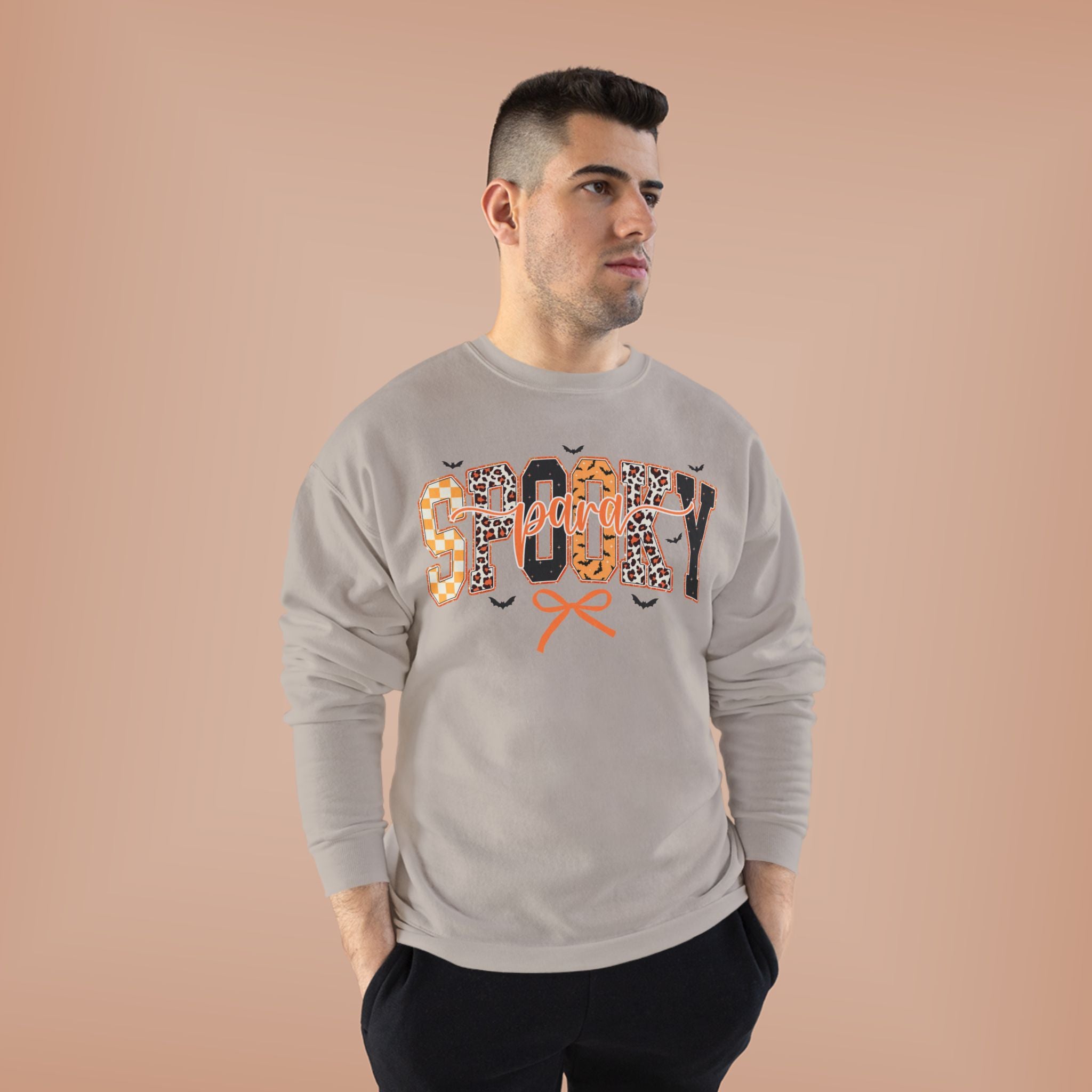 Spooky Leopard Halloween Crewneck Sweatshirt