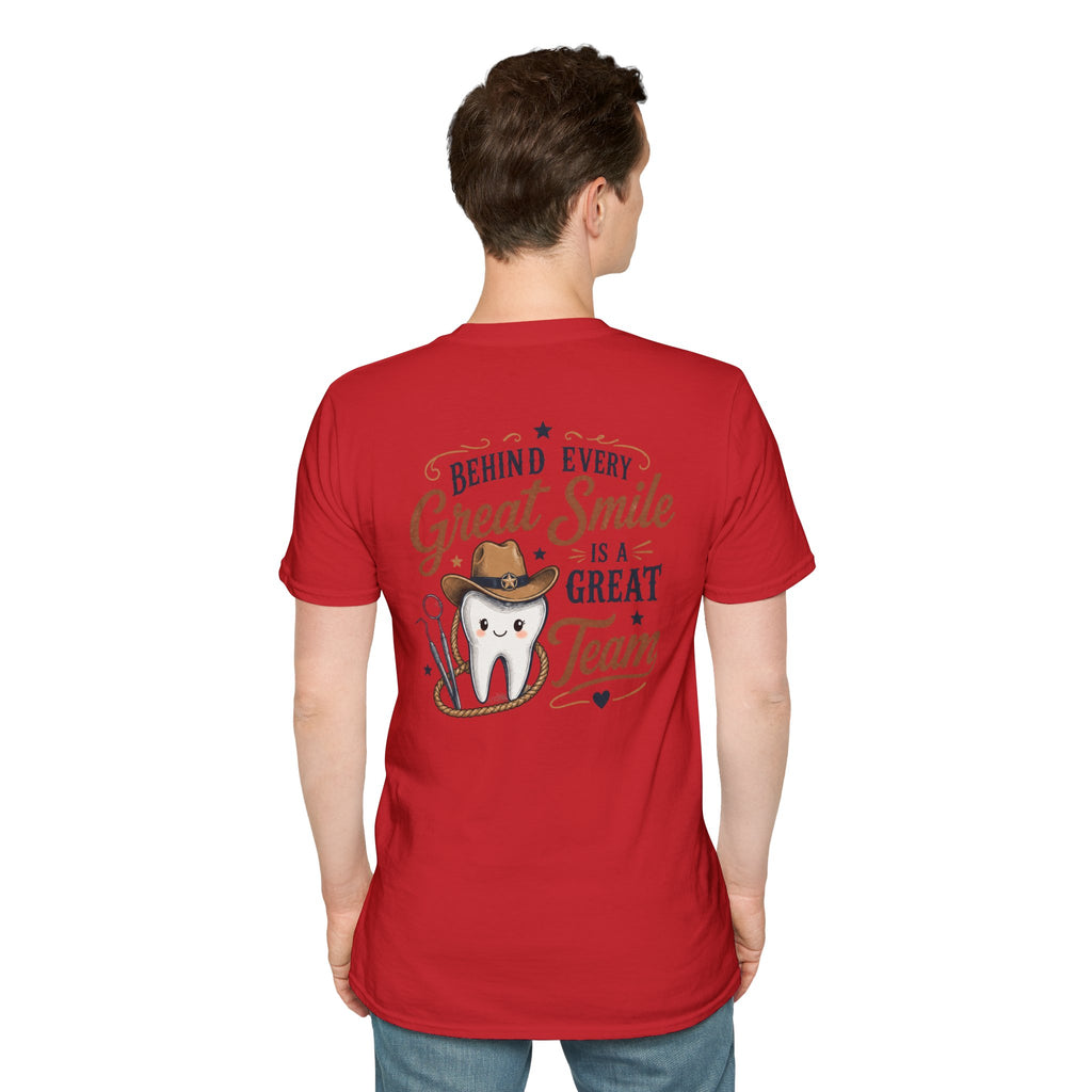Cowboy Tooth Tee — Cute Western Dental Graphic T-Shirt