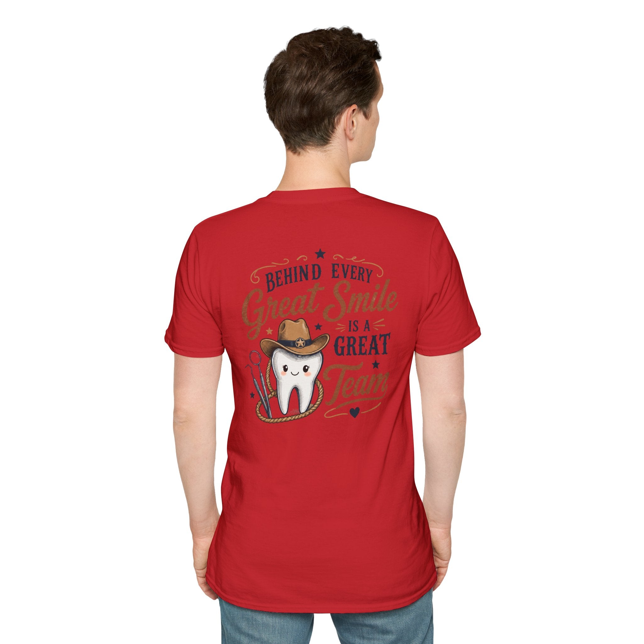 Cowboy Tooth Tee — Cute Western Dental Graphic T-Shirt